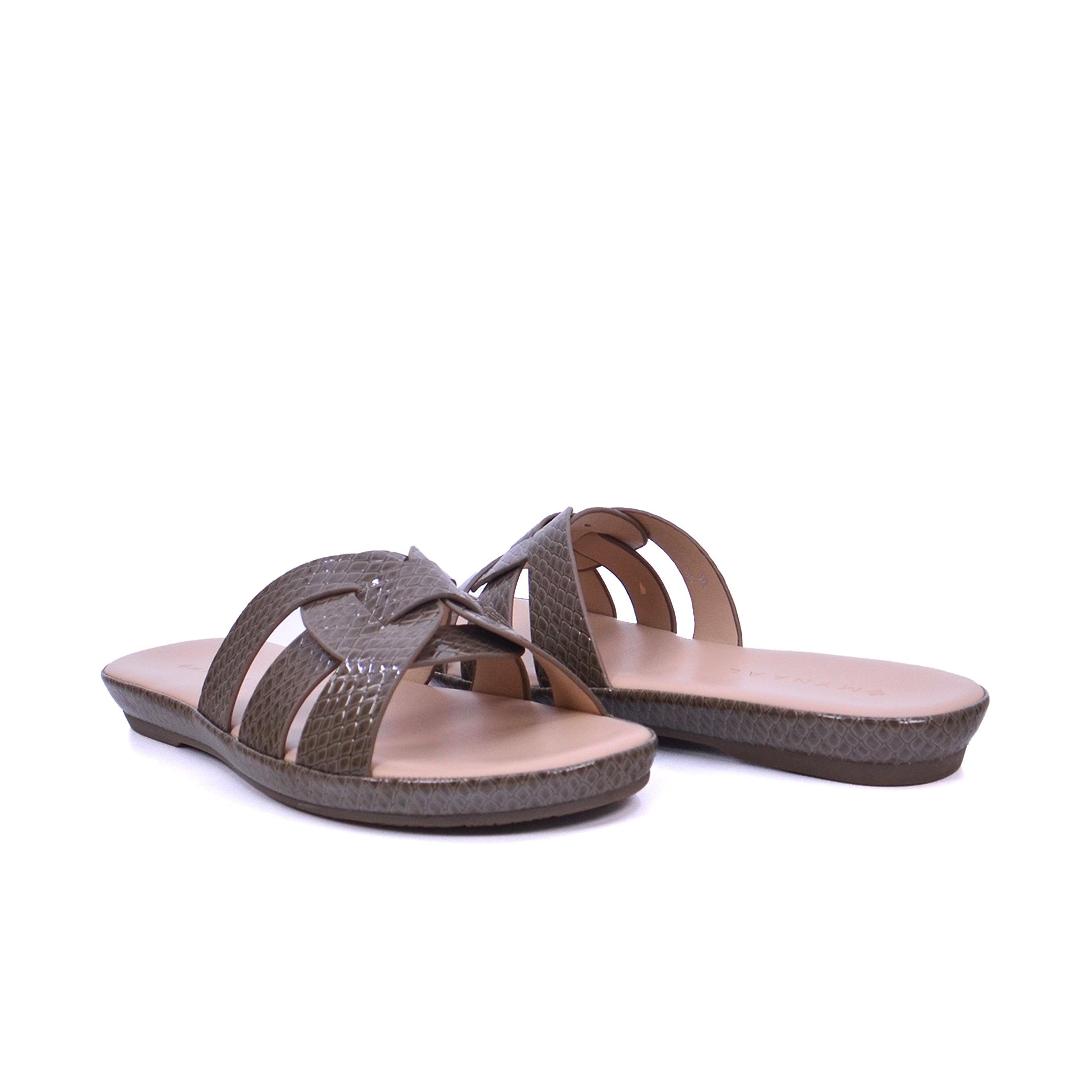 Mynaal 414Zd671 Women's Flat Sandal #color_Brown