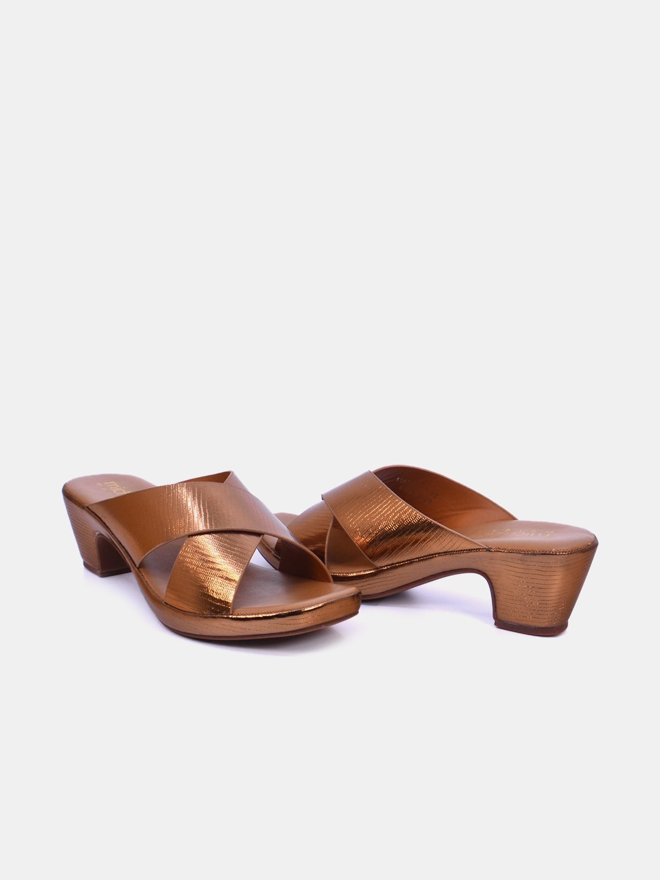 Michelle Morgan 114ZD126 Women's Heeled Sandals #color_Brown