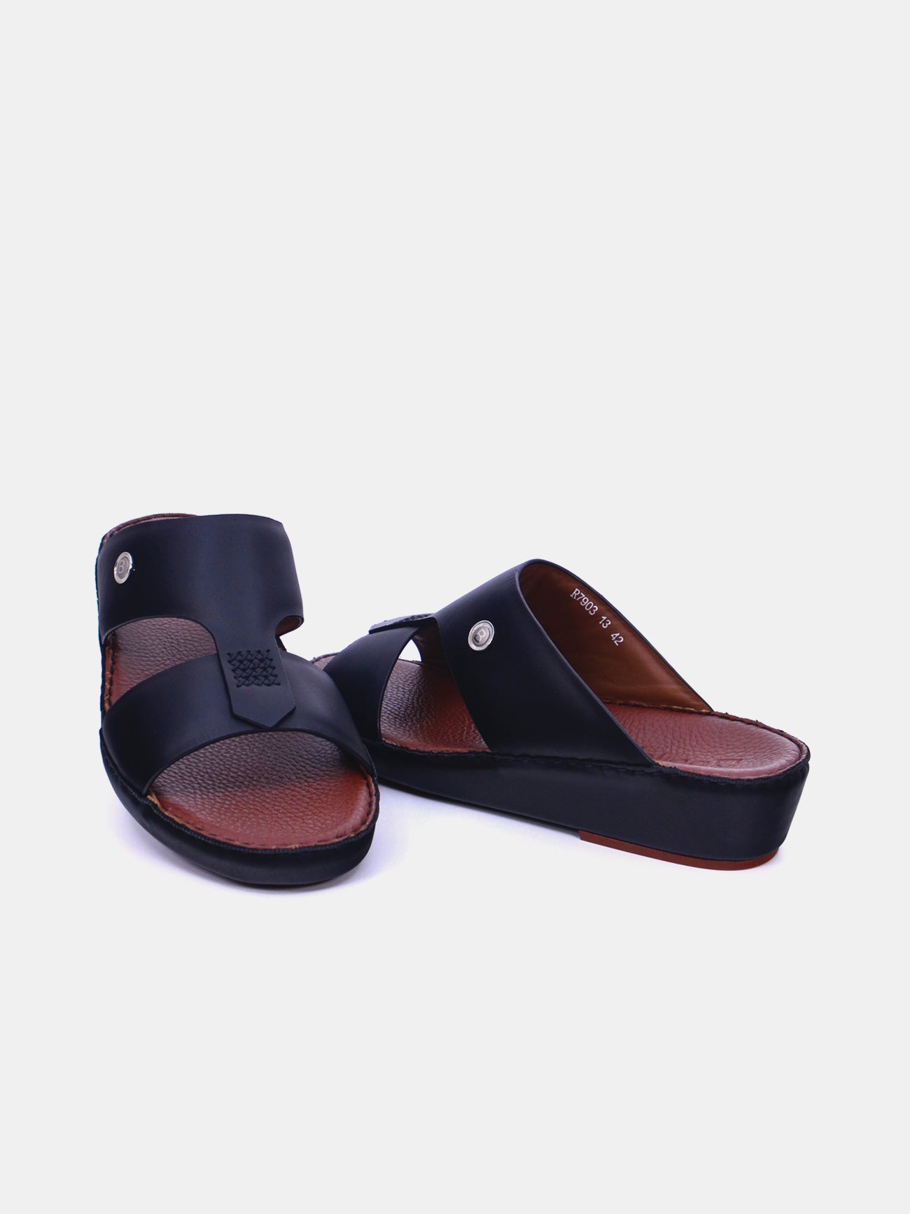 Barjeel Uno 7903-13 Men's Sandals #color_Black