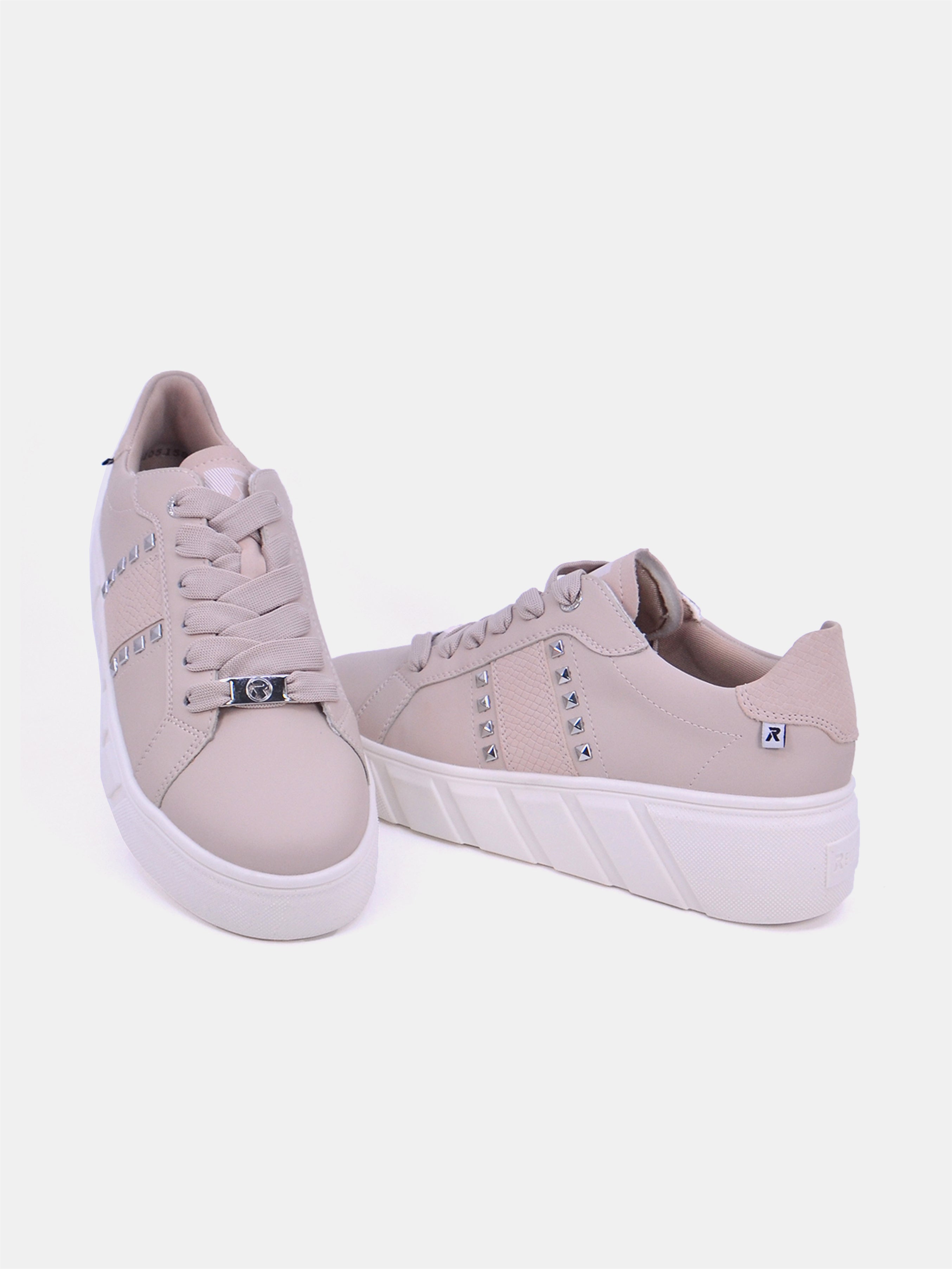 Rieker W0506 Women Casual Shoes #color_Pink