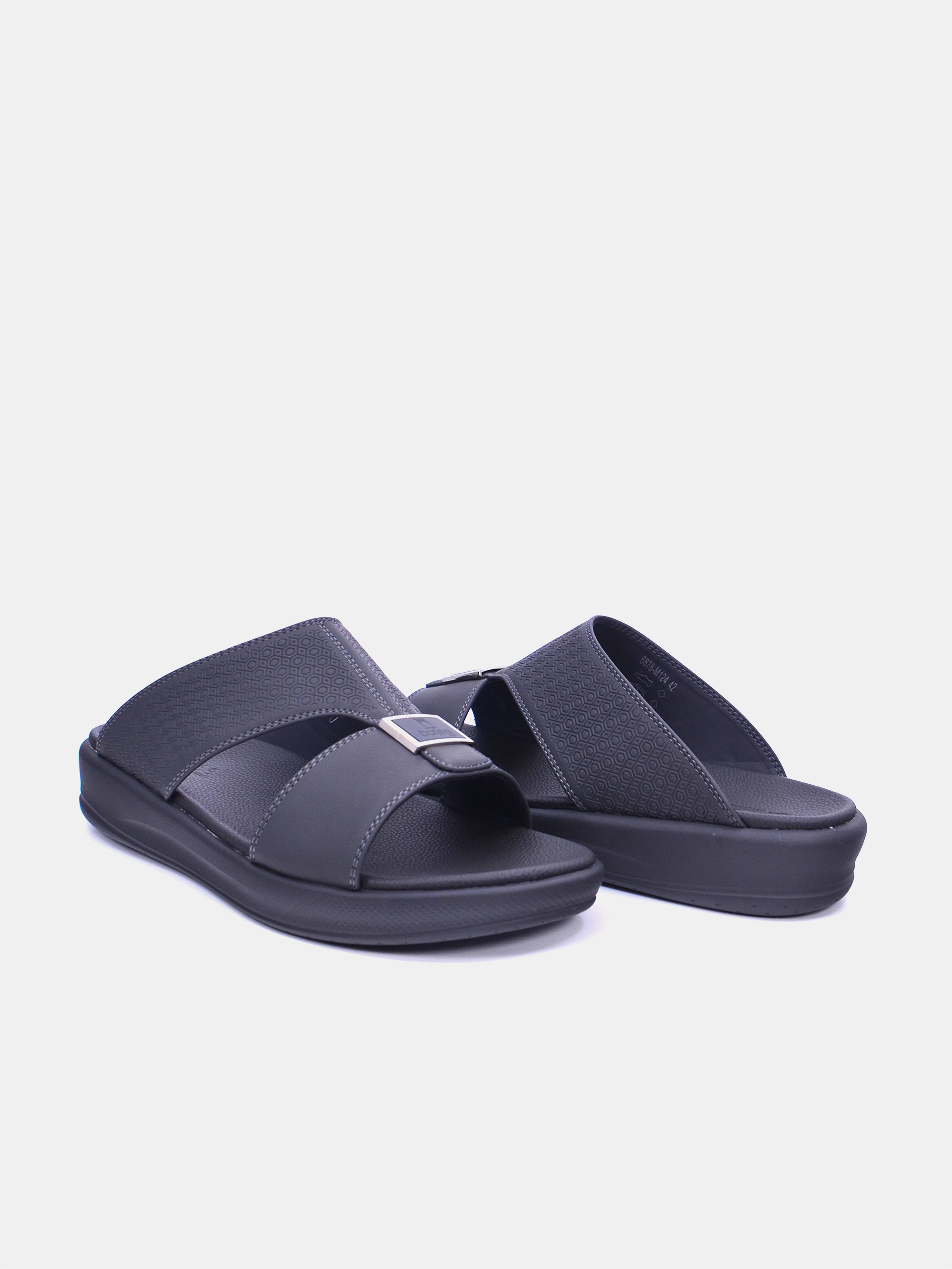 Barjeel Uno M 124 Men's Arabic Sandals #color_gray