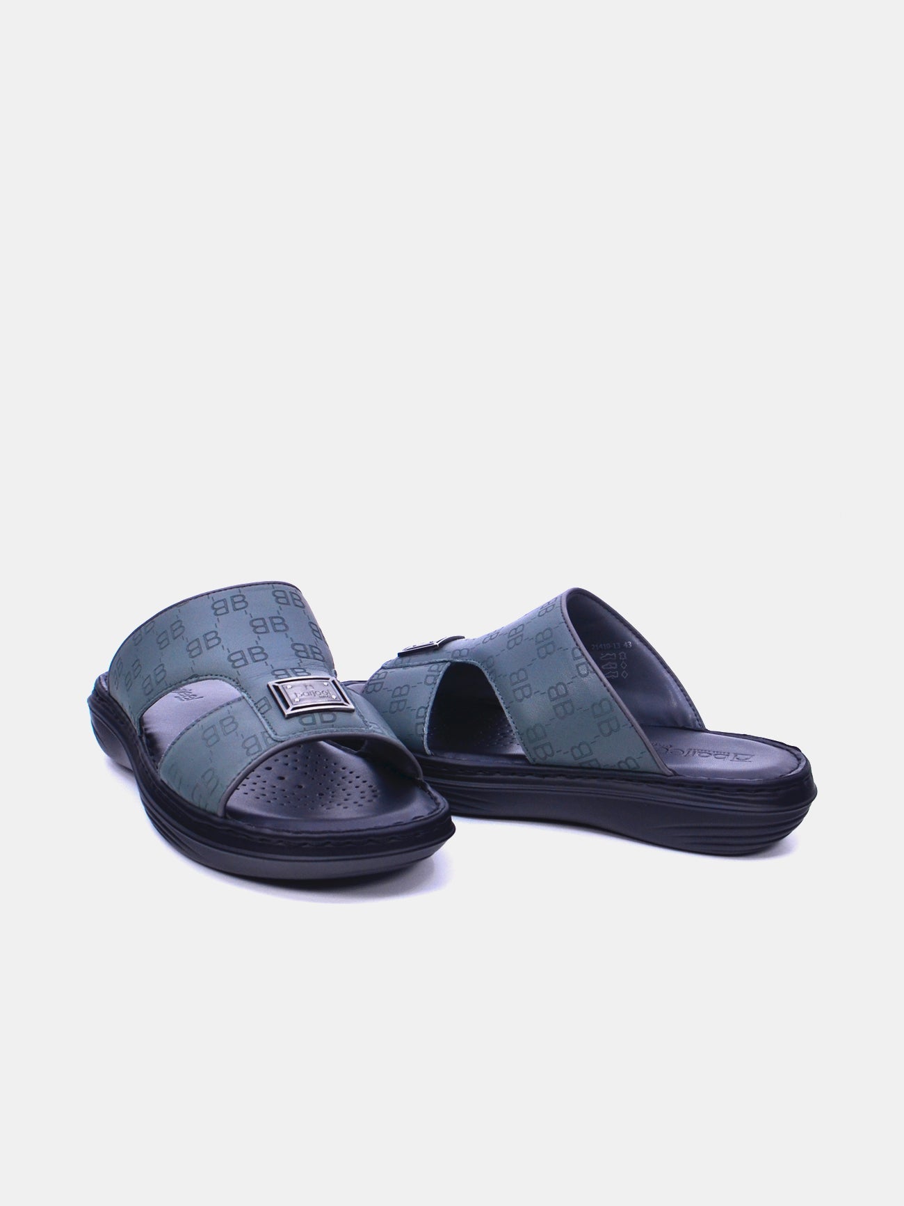 Barjeel Uno 21410-13 Men's Arabic Sandals #color_Gray