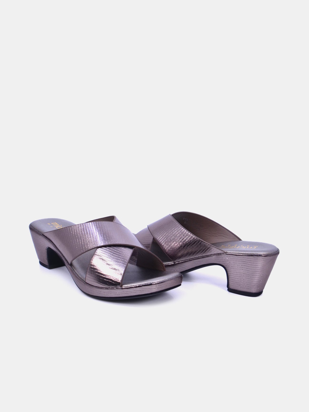 Michelle Morgan 114ZD126 Women's Heeled Sandals #color_Gray