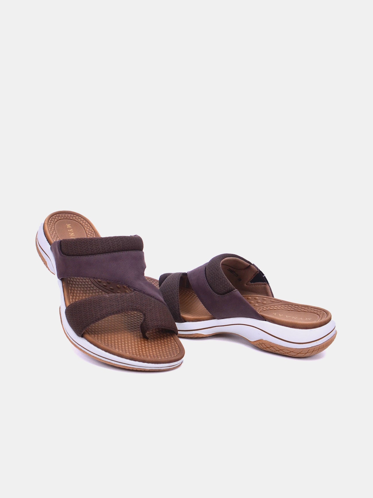 Mynaal Marzelle Women's Flat Sandals #color_Brown