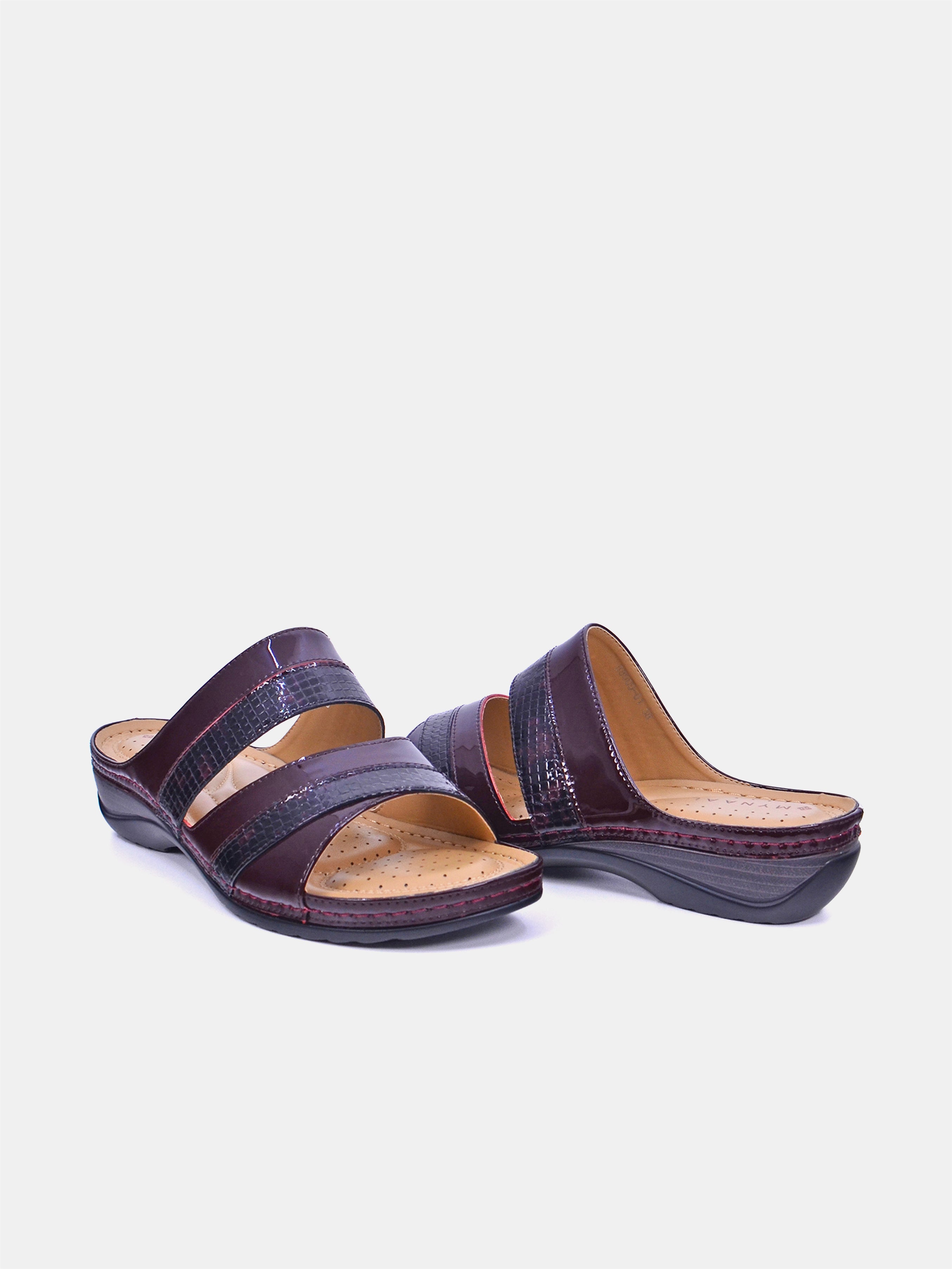 Mynaal Wissal Women's Sandals #color_maroon