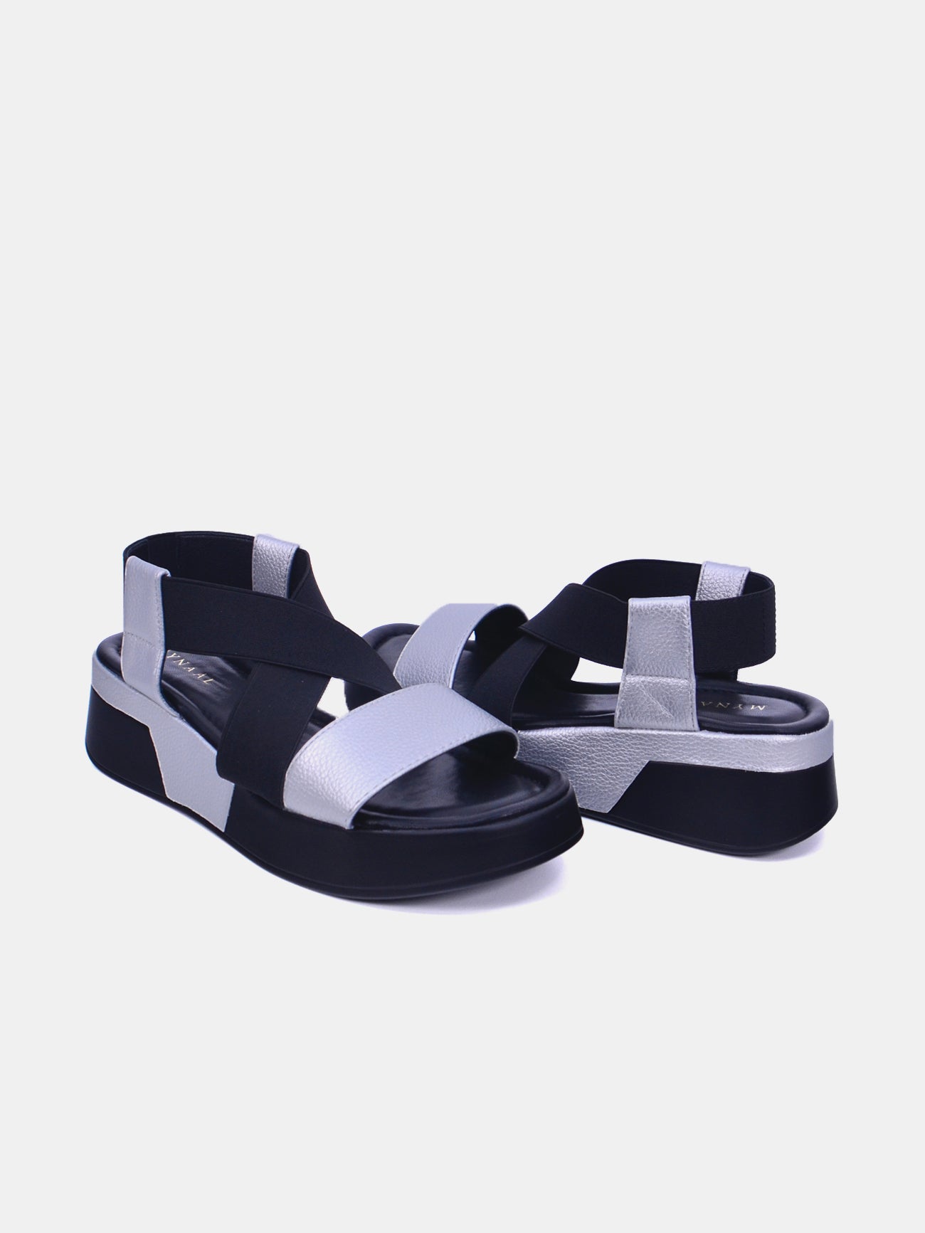 Mynaal Seraphina Women's Flatform Sandals #color_Silver
