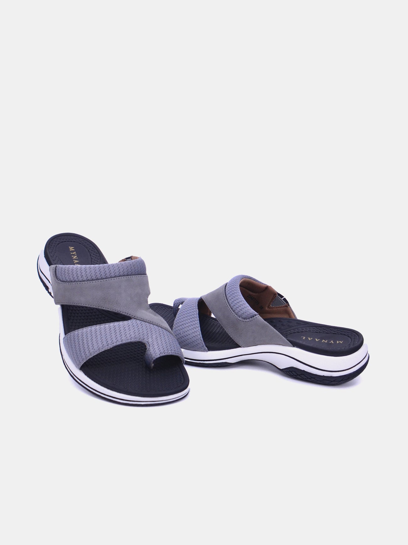 Mynaal Marzelle Women's Flat Sandals #color_Gray