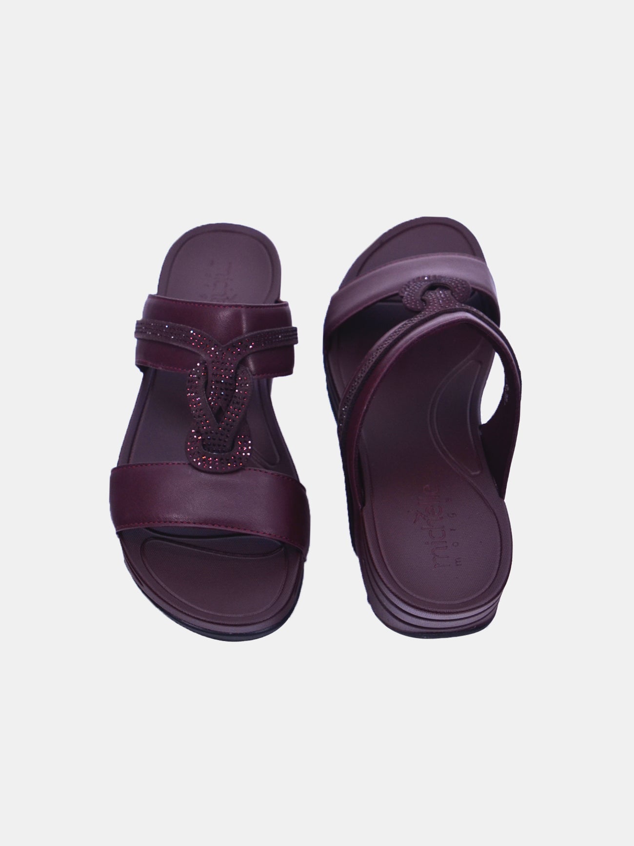 Michelle Morgan 214RJ913 Women's Casual Sandals #color_Maroon