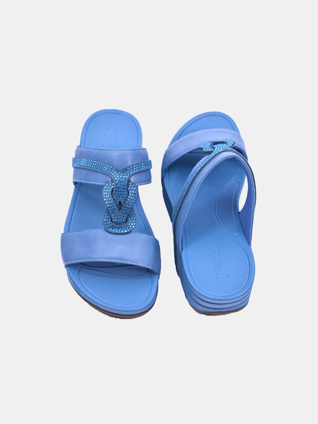 Michelle Morgan 214RJ913 Women's Casual Sandals #color_Blue