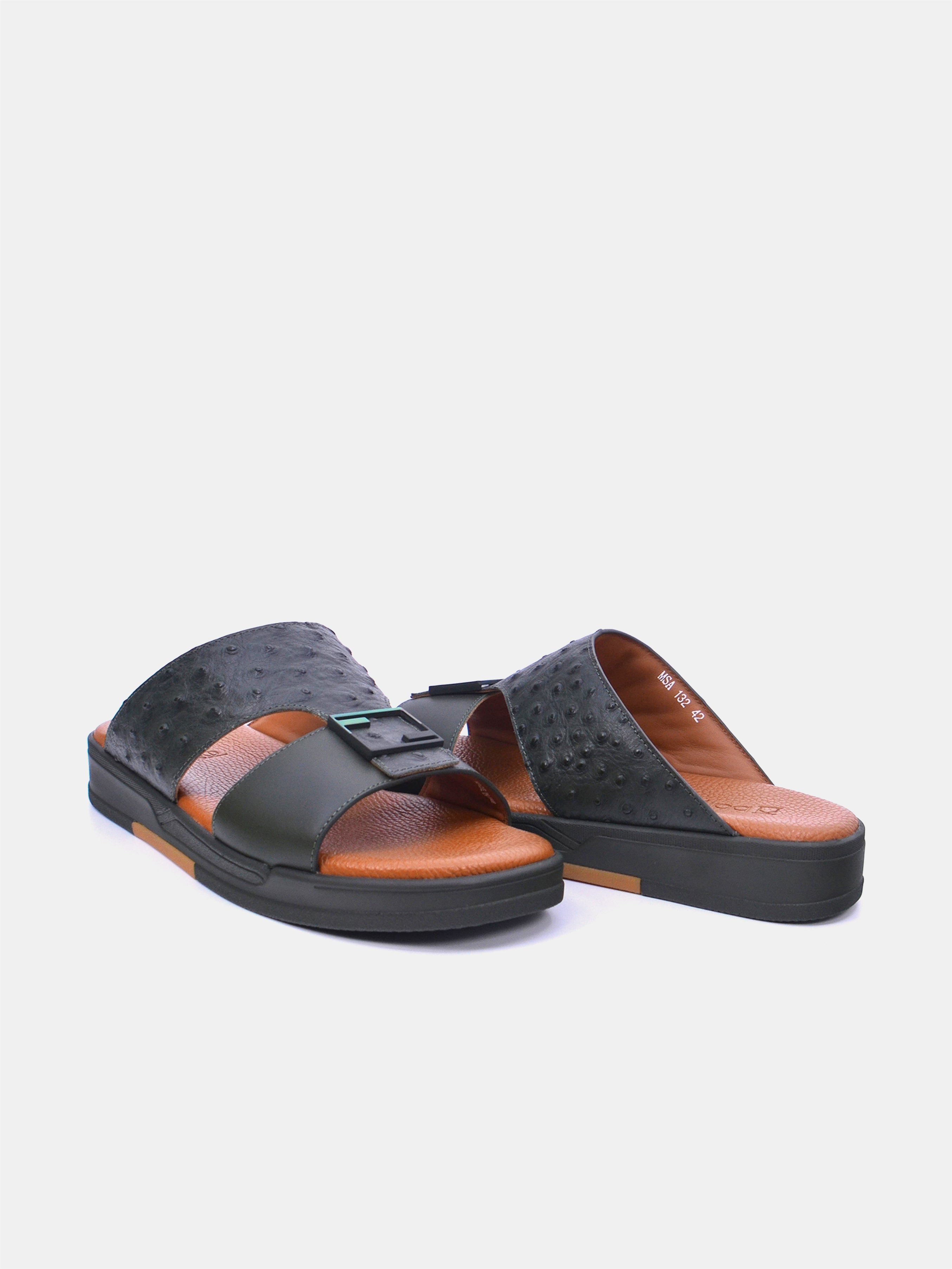Barjeel Uno MSA132 Men Arabic Sandals #color_Green