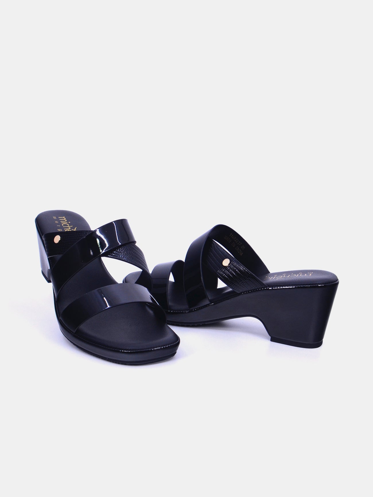 Michelle Morgan 114RJ217 Women's Heeled Sandals #color_Black