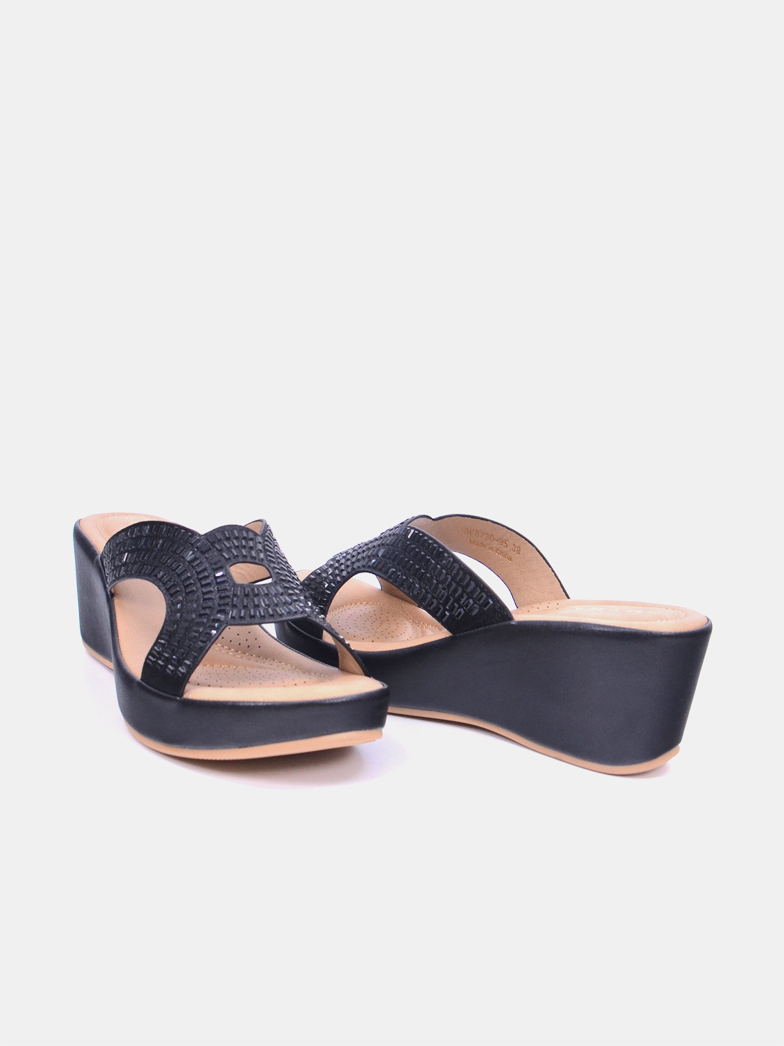 Mynaal Ayzara Women's Sandals #color_black