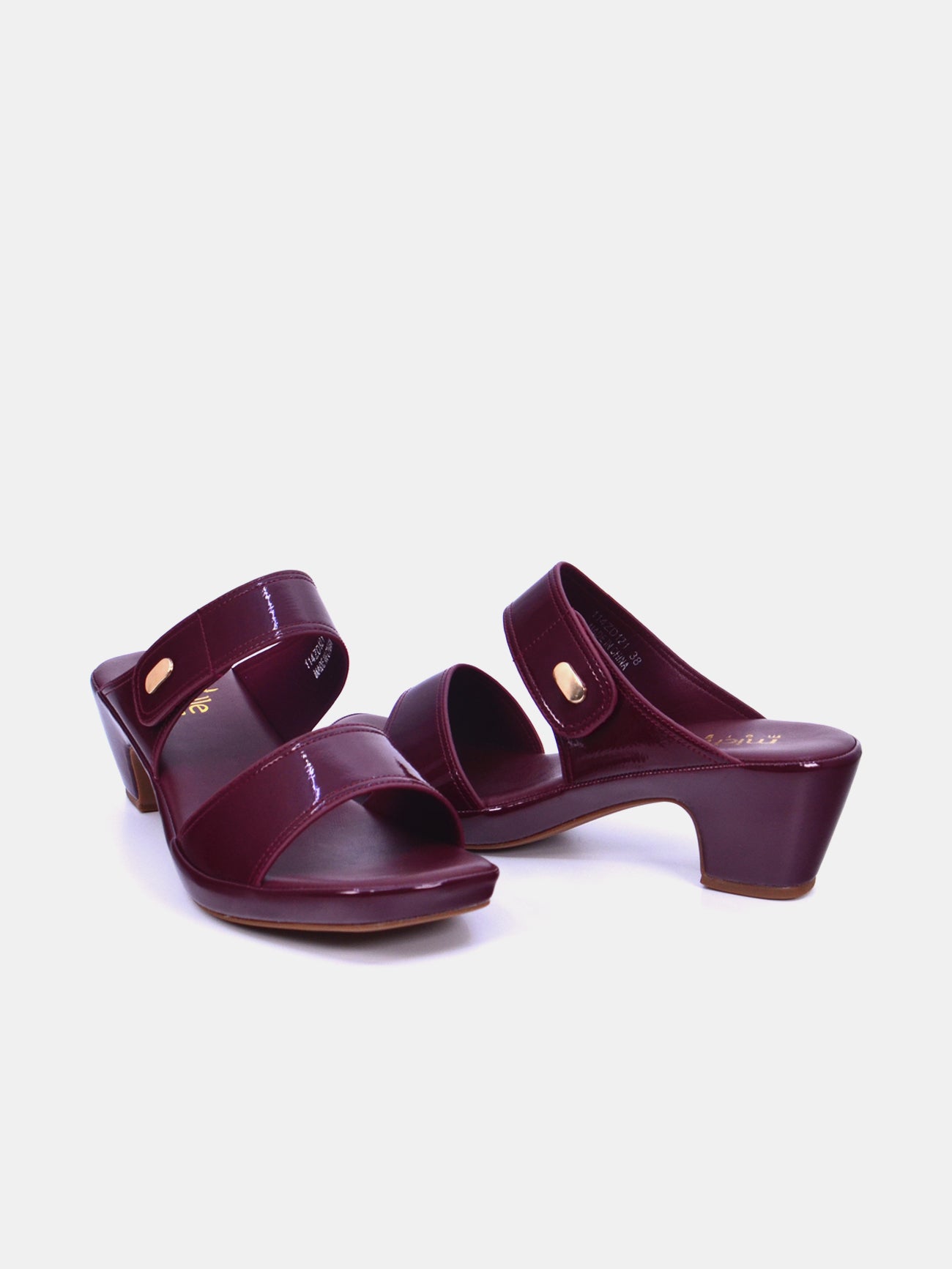 Michelle Morgan 114ZD121 Women's Heeled Sandals #color_Maroon