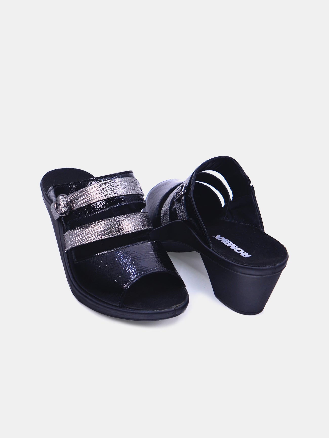 Romika 27168-AR547 Heel Sandals #color_Gray