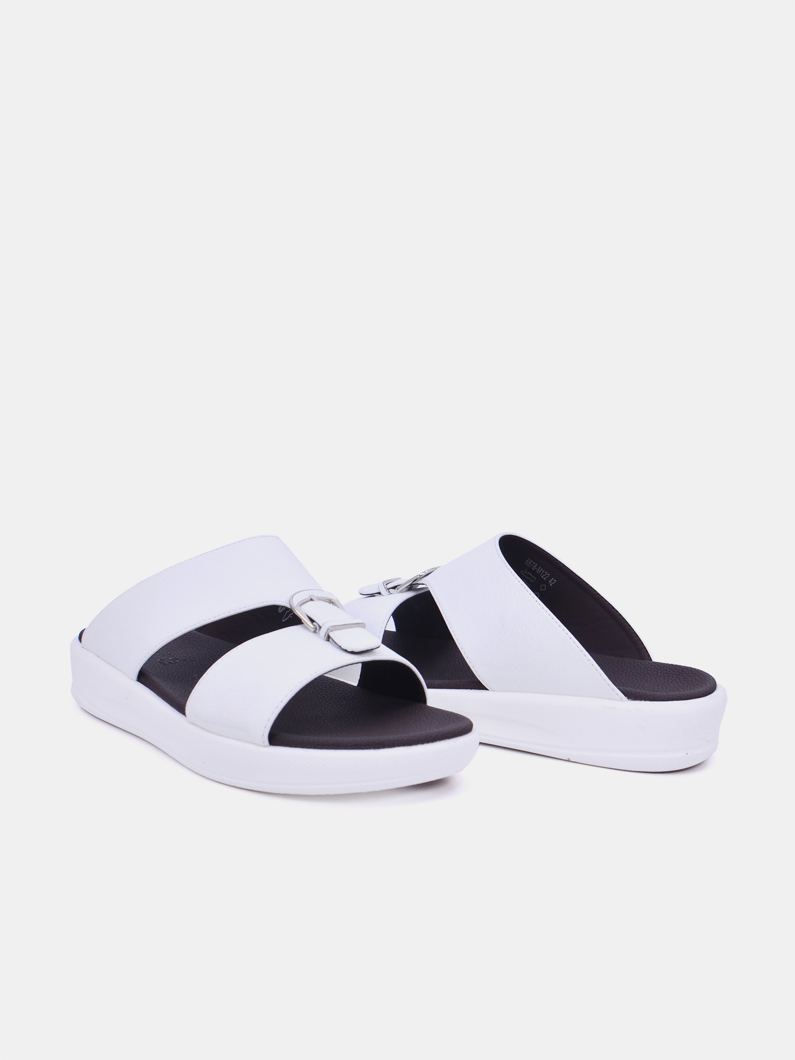 Barjeel Uno M 122A Men's Arabic Sandals #color_white