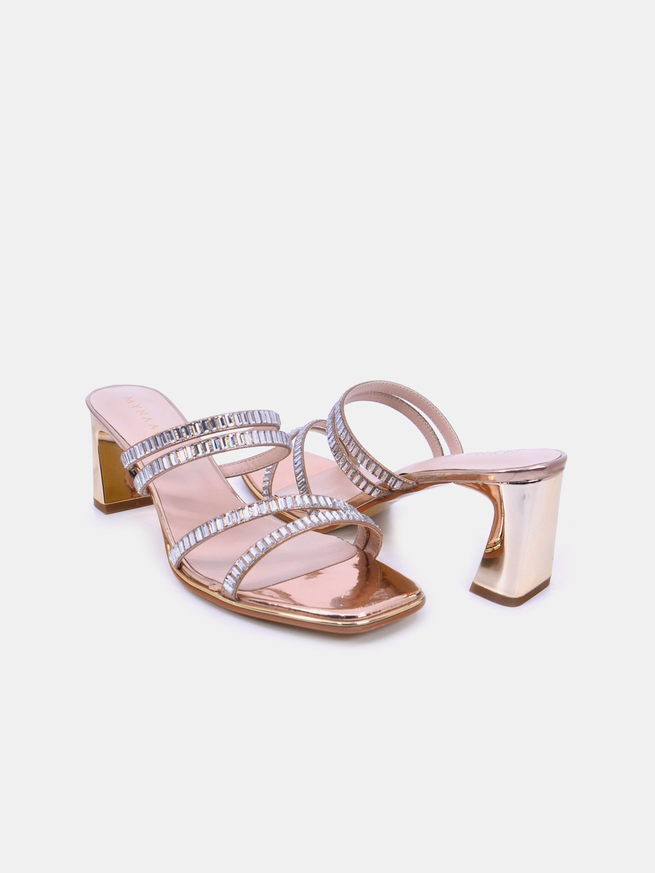 Mynaal Glemma Women's Block Heel Sandals #color_Beige