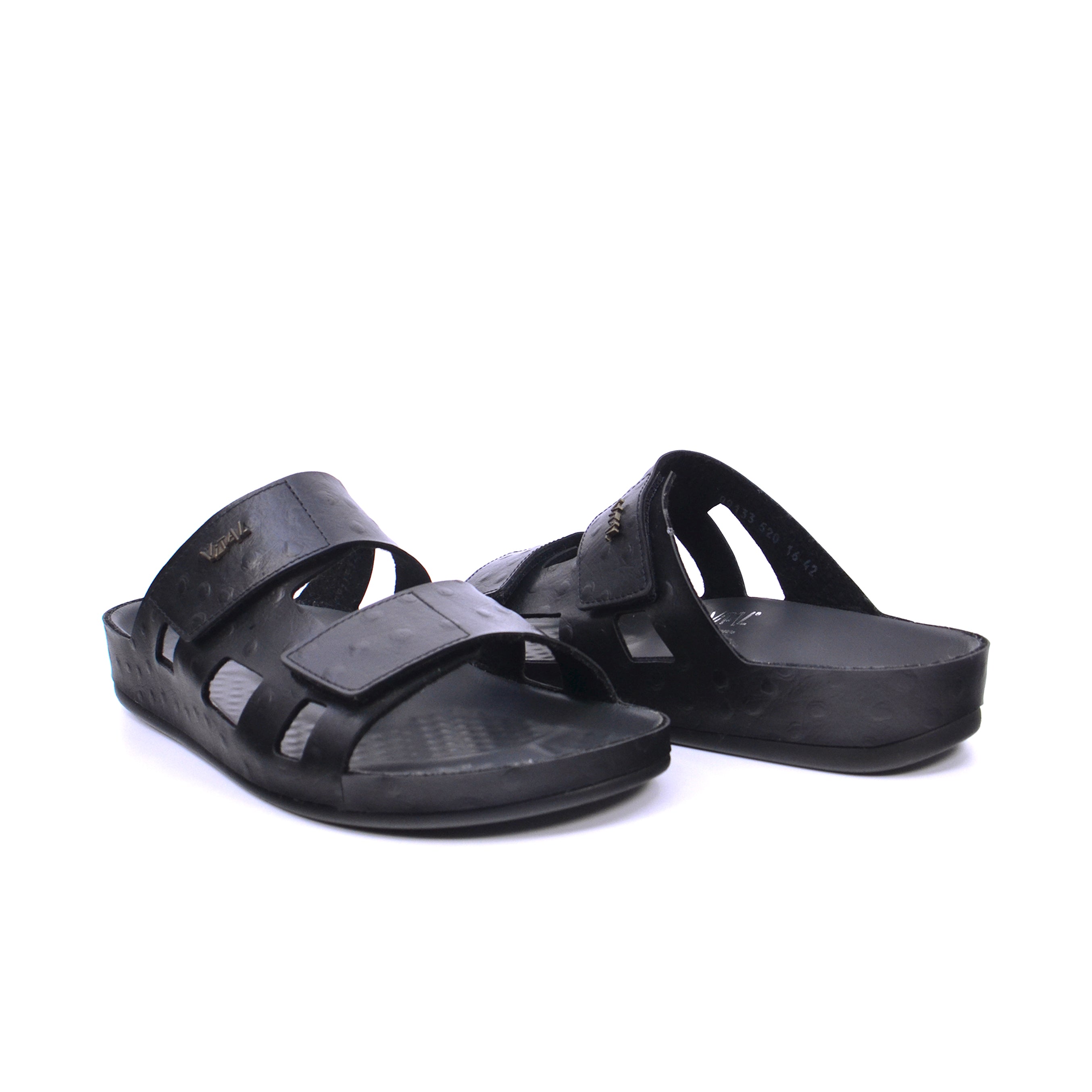Vital Synth. Strauss 09133SY-311-99 Men's Sandals #color_Black