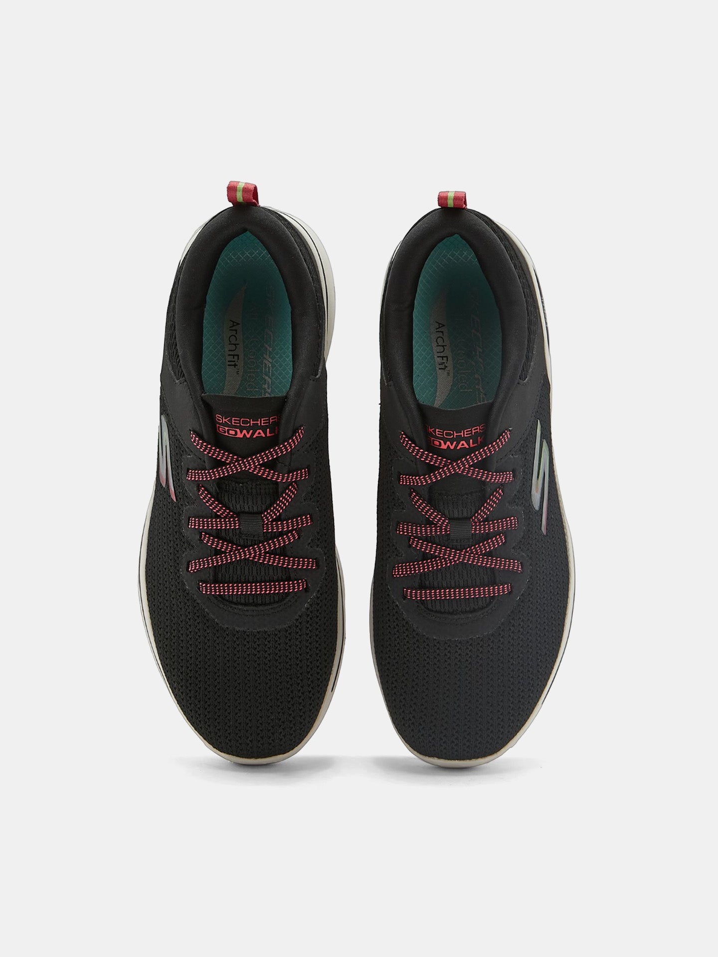 Skechers Women's Go Walk Arch Fit-Vibrant Lock #color_Black