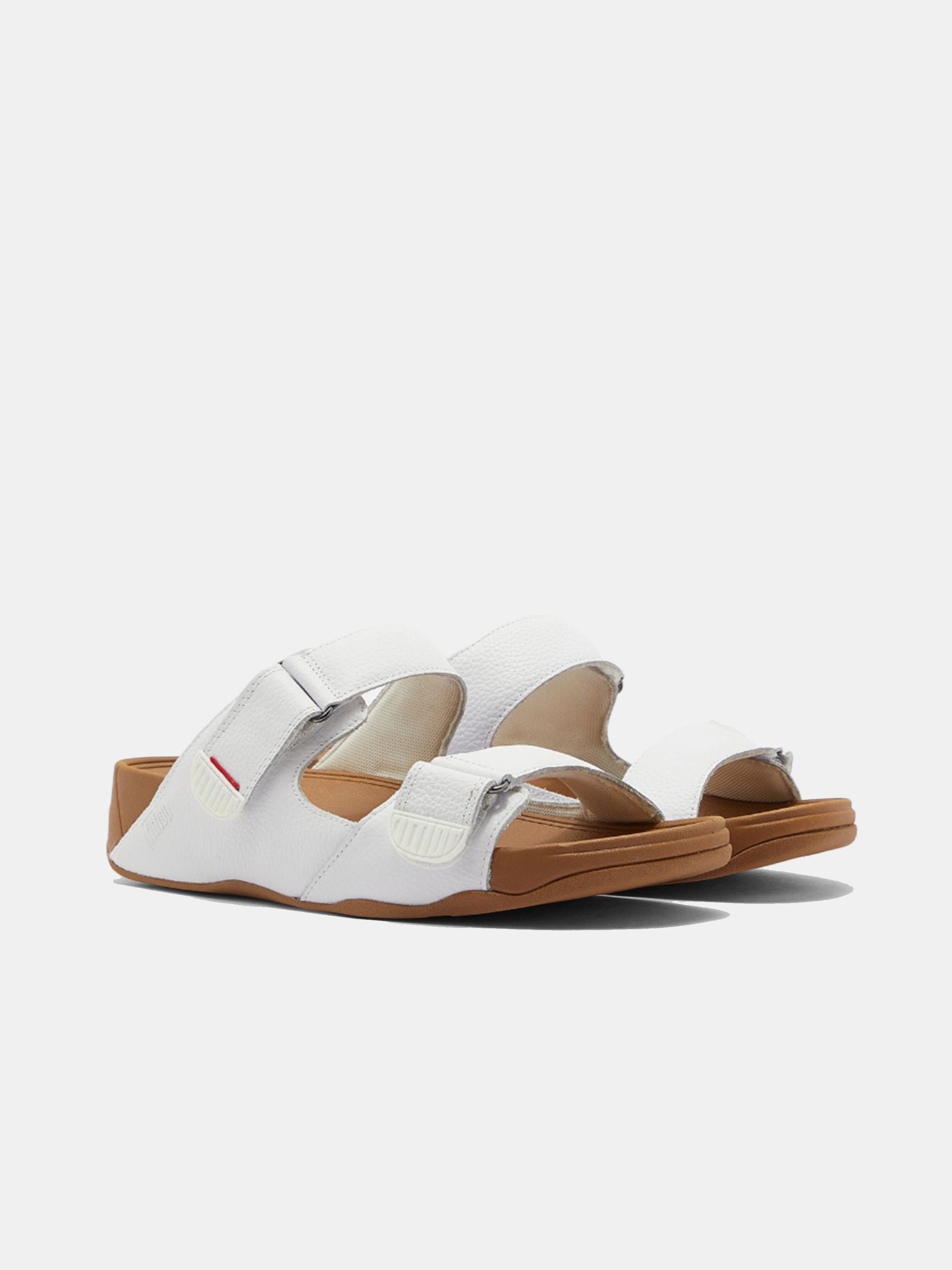 Fitflop Men's Gogh Moc Leather Sandals #color_White