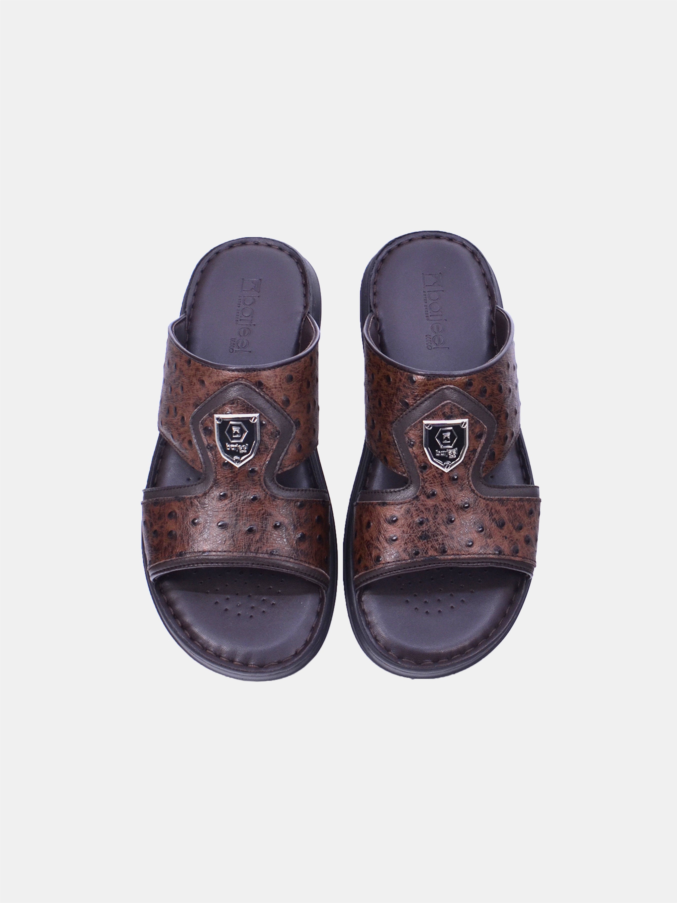 Barjeel Uno 21410-60 Men Arabic Sandals #color_Brown