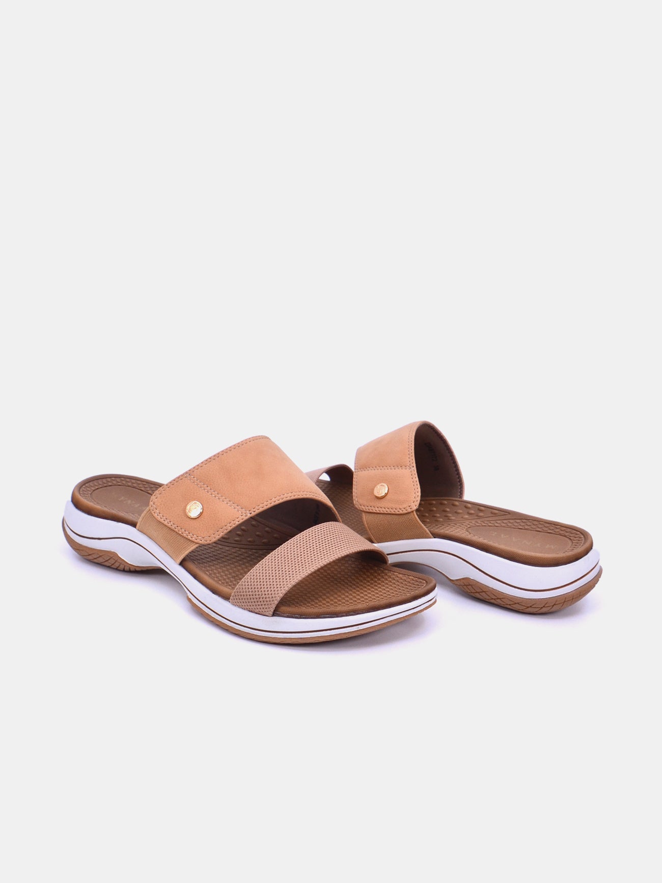 Mynaal Auria Women's Flat Sandals #color_Beige