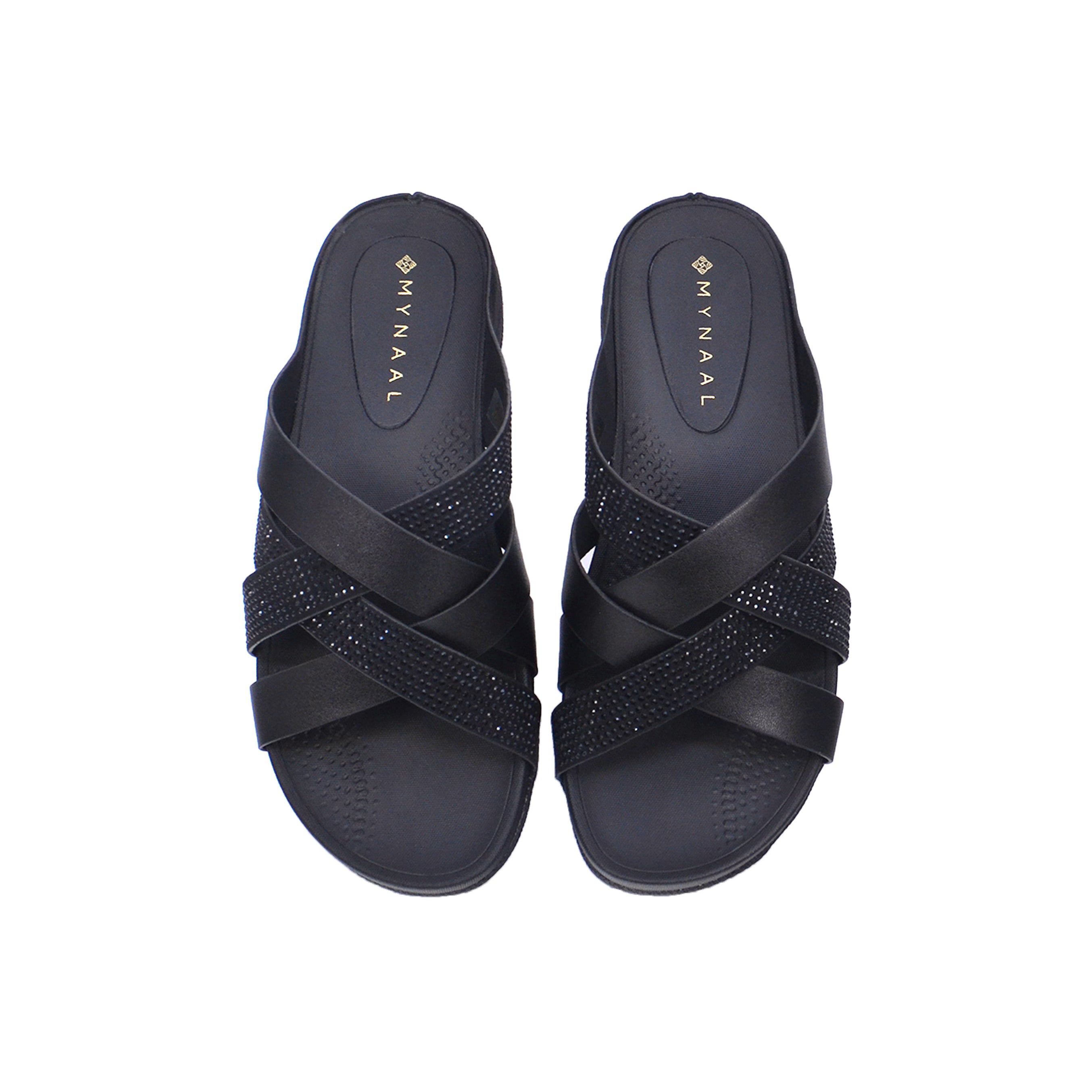 Mynaal 414Rj27Z Women's Slip-On Sandal #color_Black