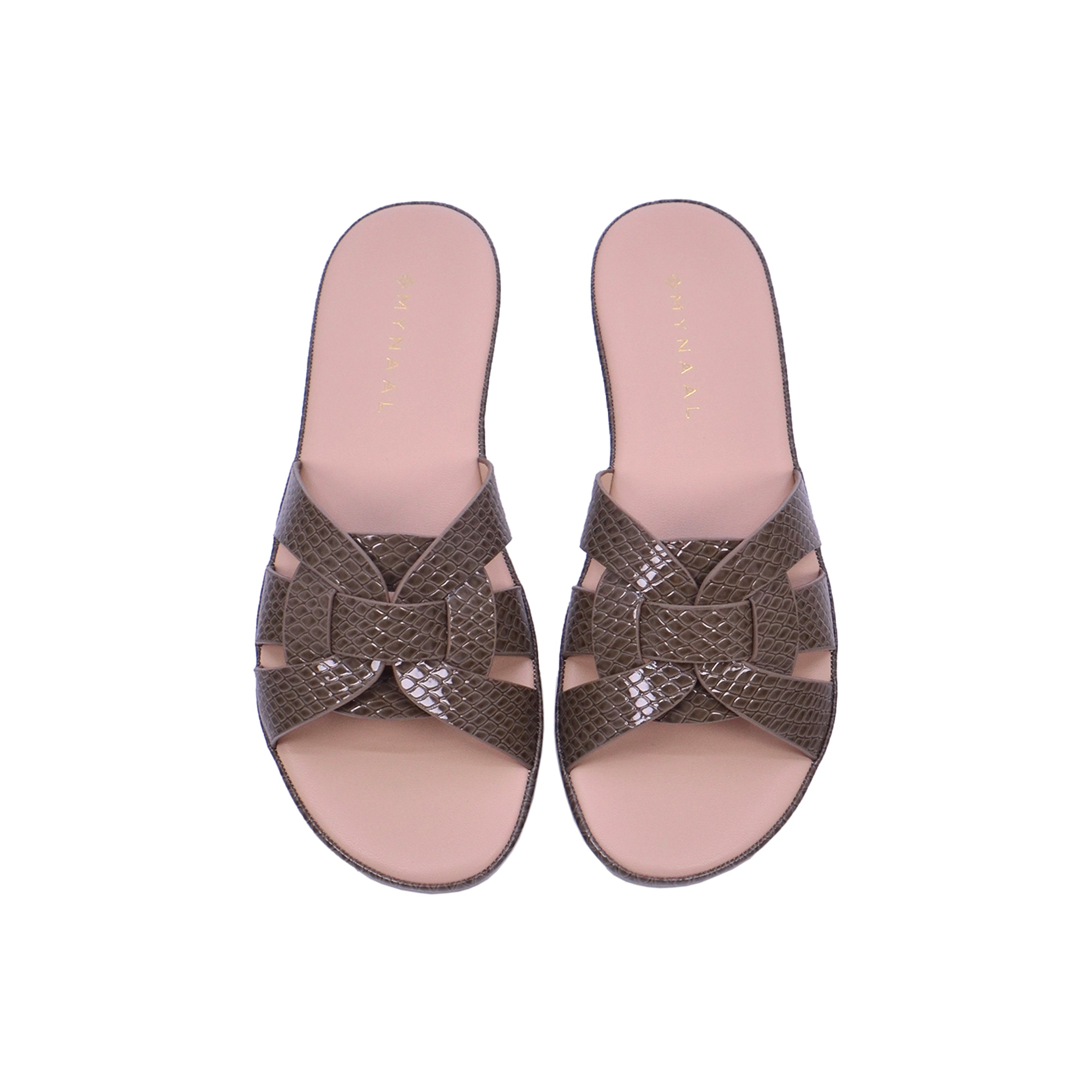 Mynaal 414Zd671 Women's Flat Sandal #color_Brown