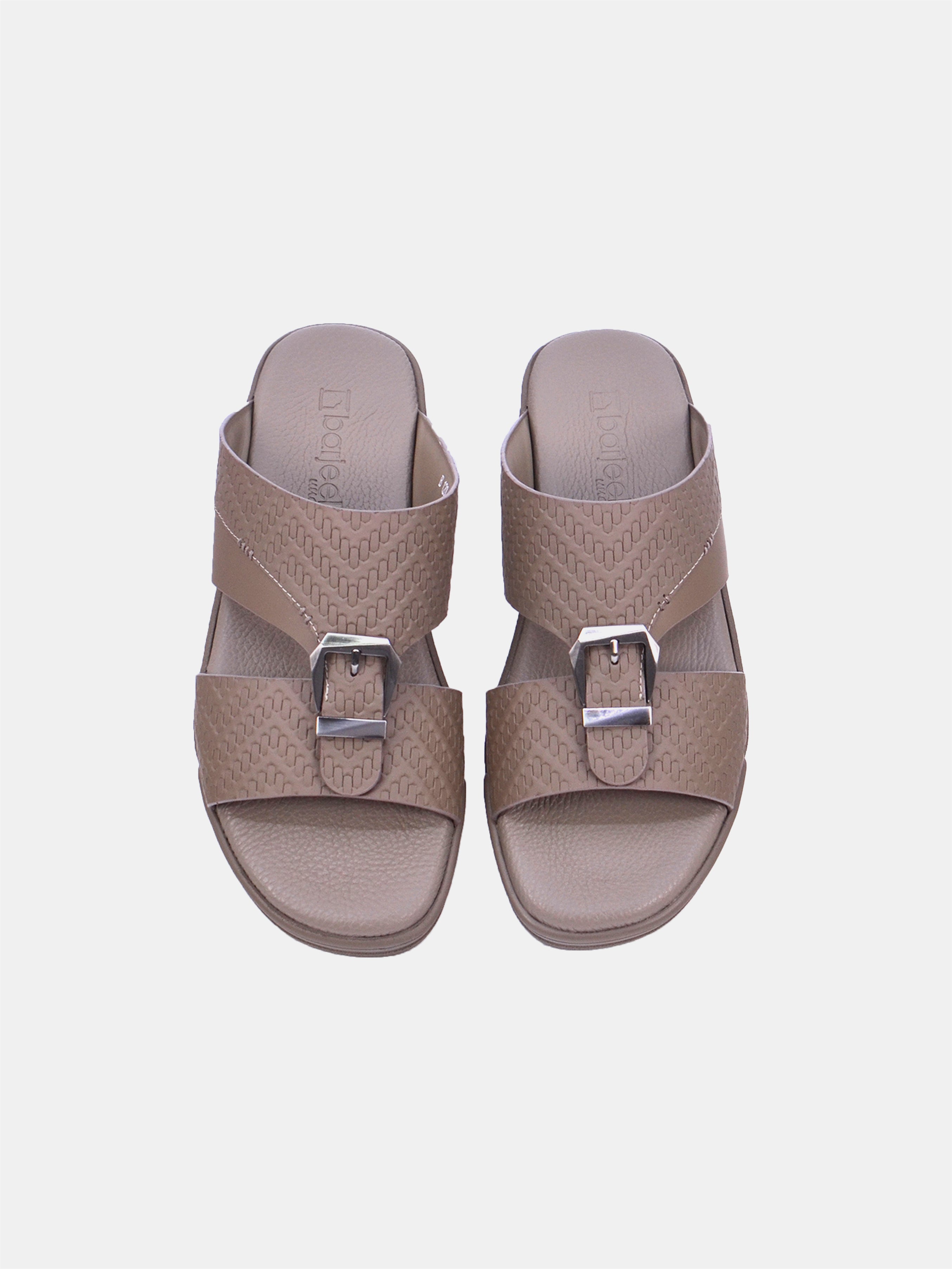 Barjeel Uno TAM Sole B-120 Men Arabic Sandals #color_Beige