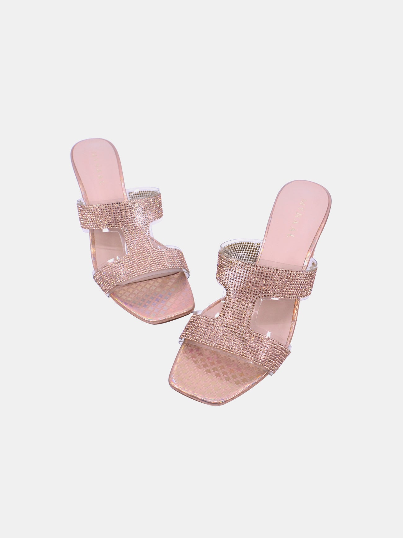 Mynaal Veda Women's Block Heel Sandals #color_Beige
