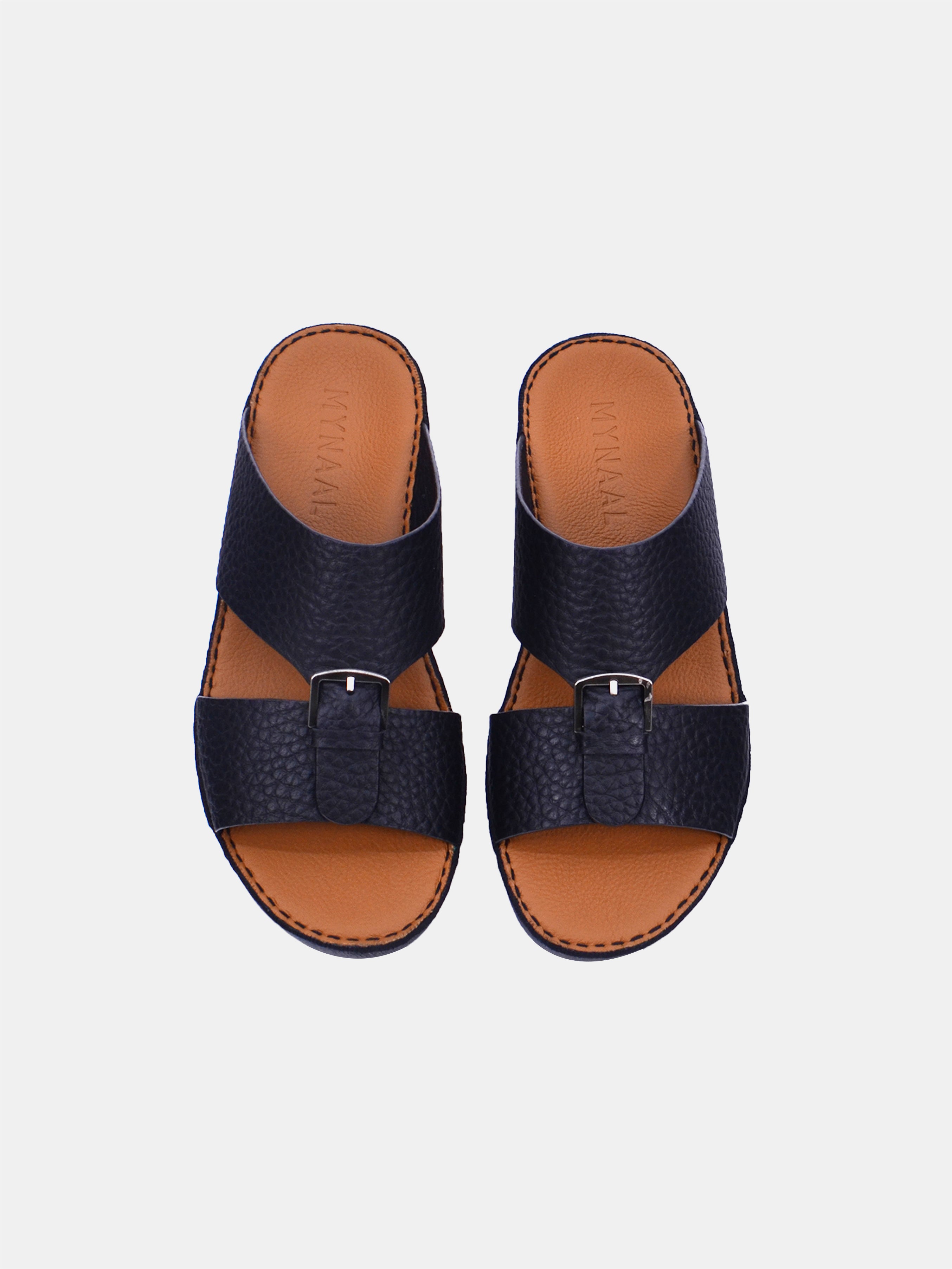 Mynaal B118 Men's Arabic Sandals #color_Black