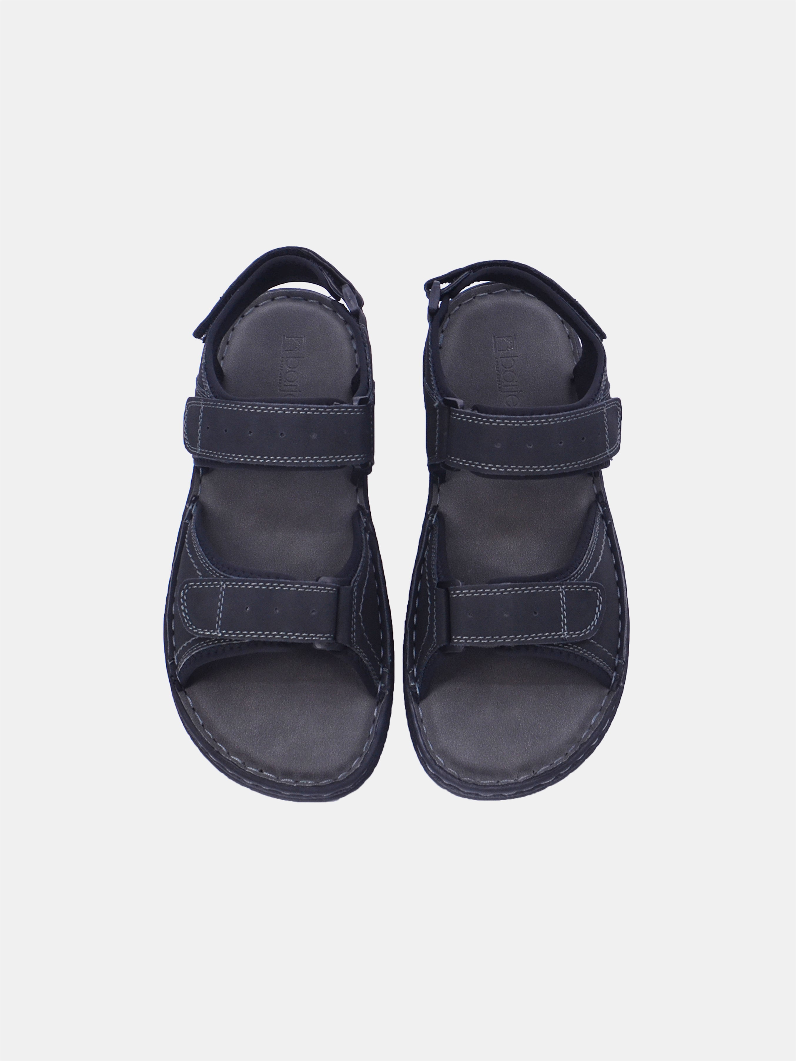 Barjeel Uno 0778-2 Men Casual Sandals #color_Black