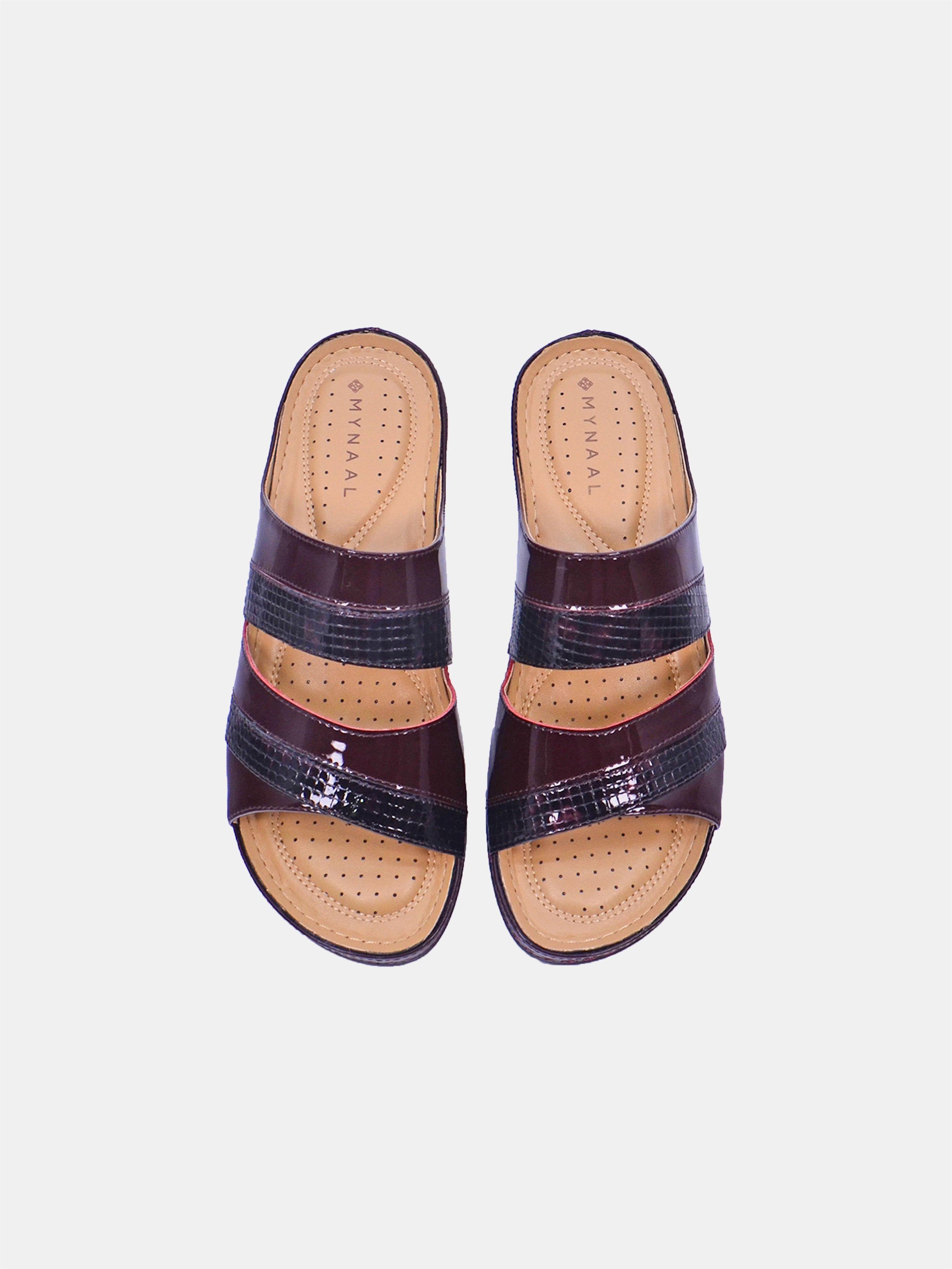 Mynaal Wissal Women's Sandals #color_maroon
