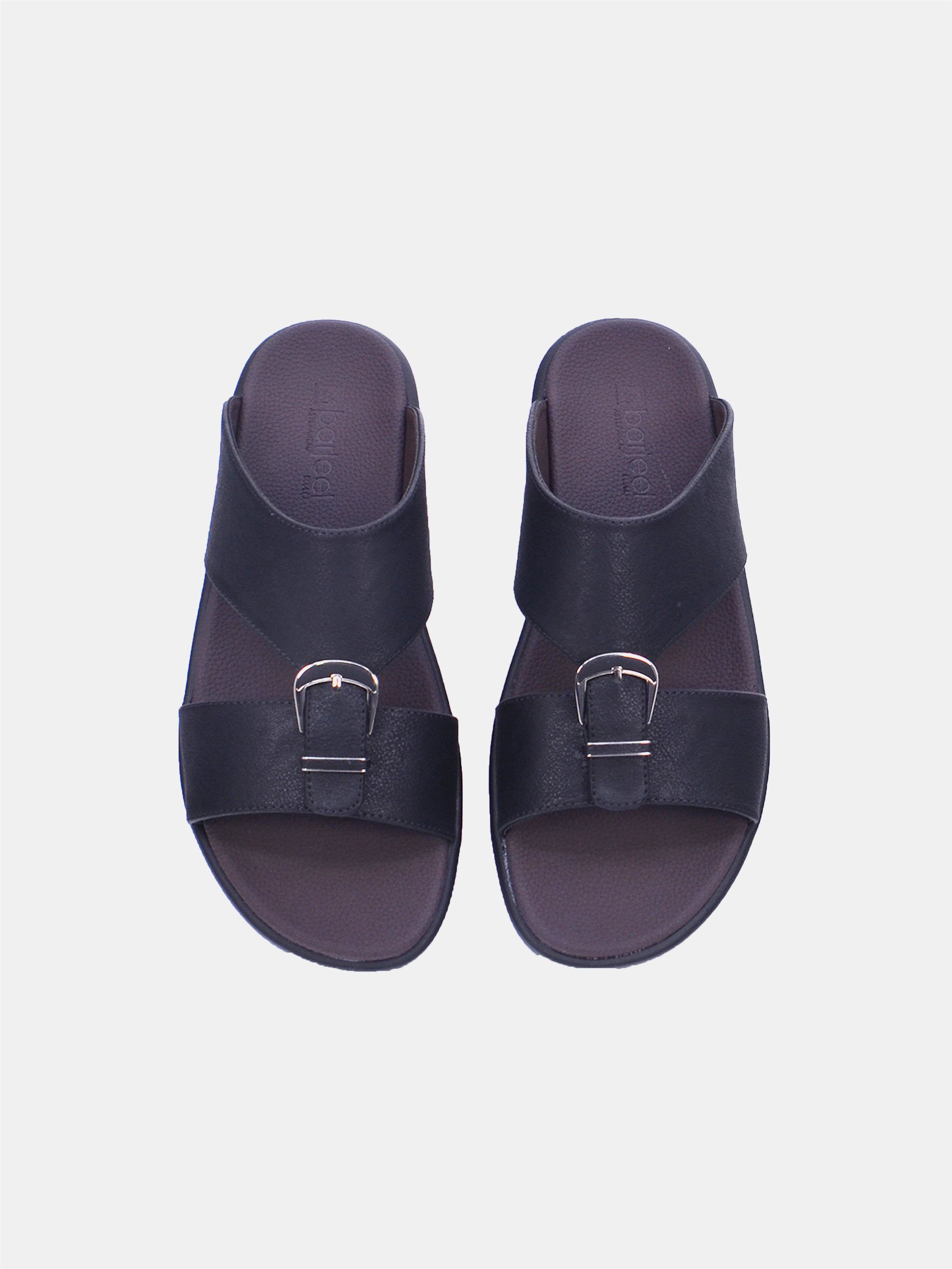 Barjeel Uno M 122A Men's Arabic Sandals #color_black