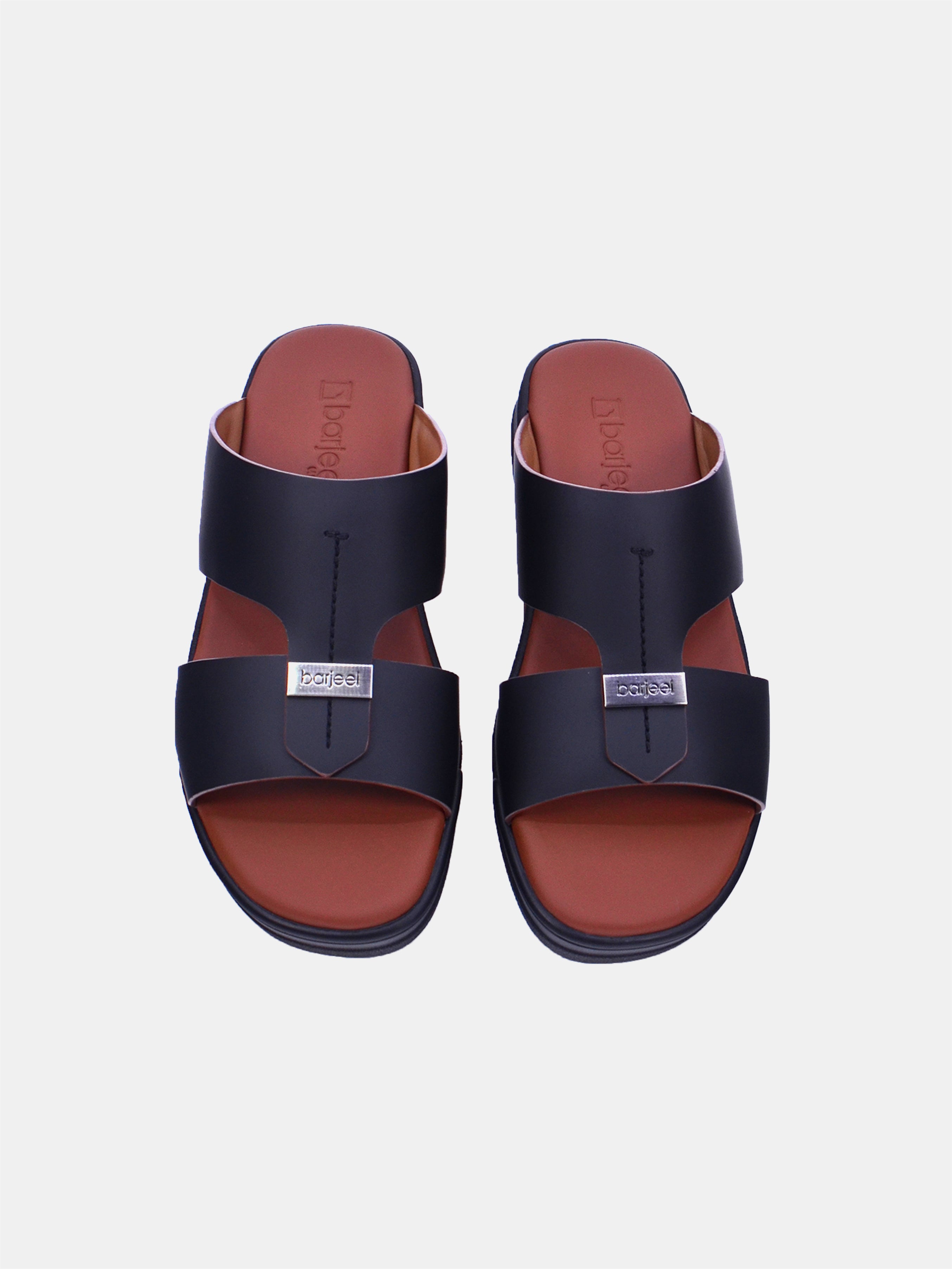 Barjeel Uno TAM Sole MSA-127 Men's Arabic Sandals #color_black