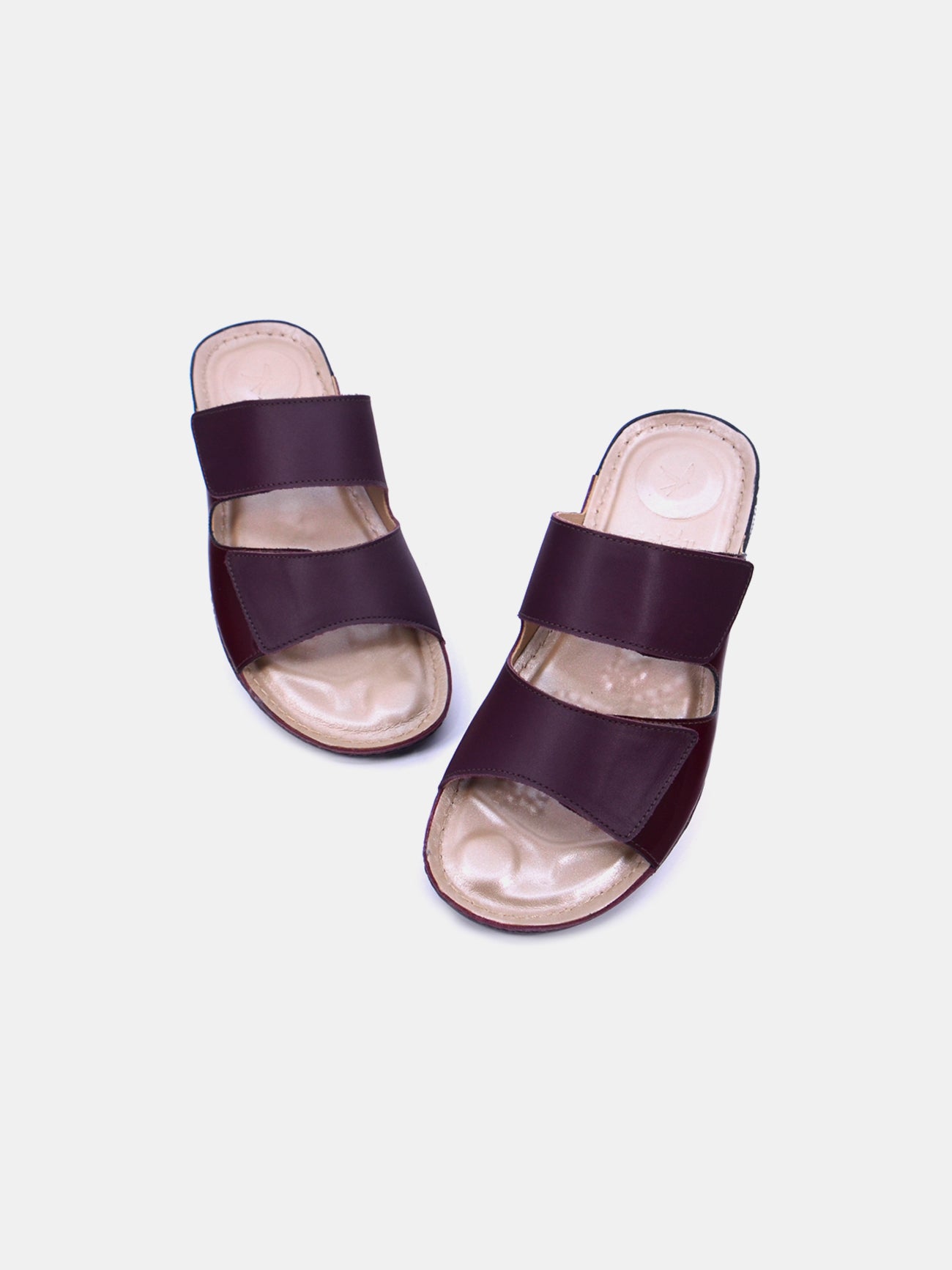 Michelle Morgan MM-200 Women's Slider Sandals #color_Red