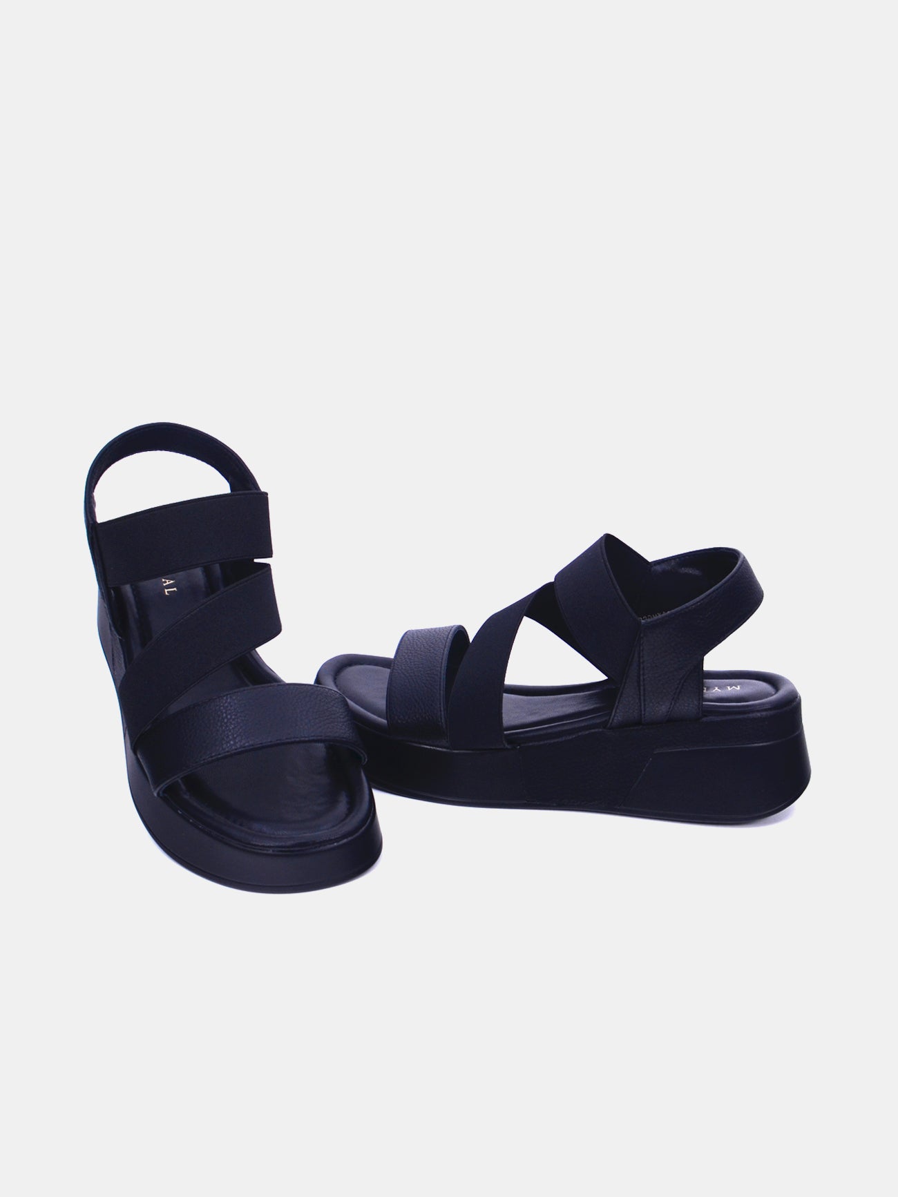 Mynaal Novalette Women's Flatform Sandals #color_Black