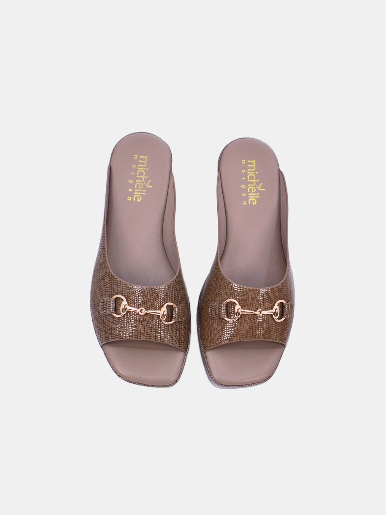 Michelle Morgan 114RJ93E Women's Flat Sandals #color_Brown