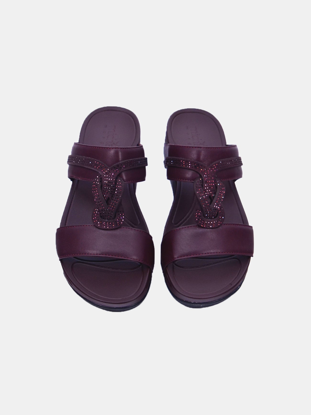 Michelle Morgan 214RJ913 Women's Casual Sandals #color_Maroon
