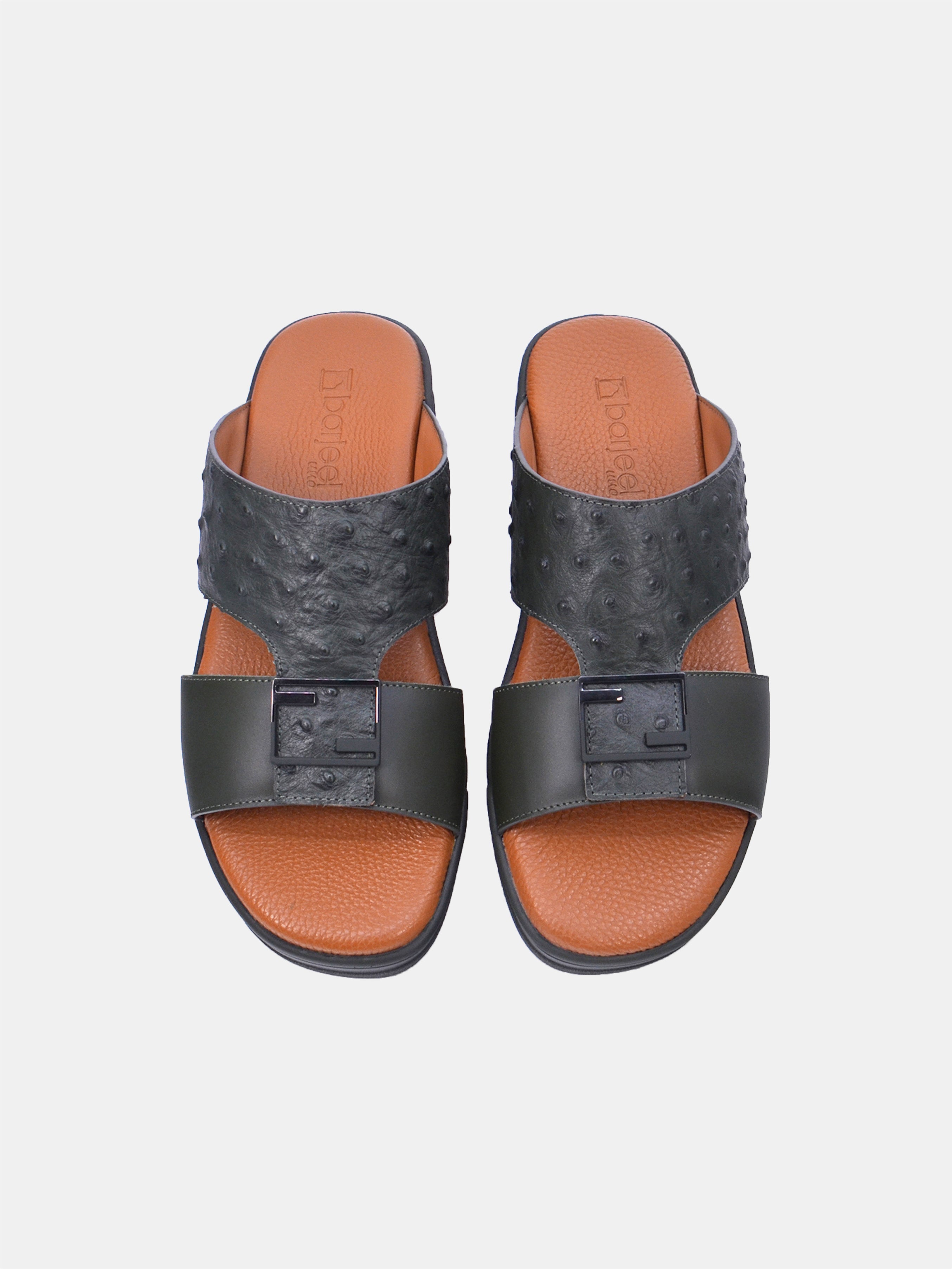 Barjeel Uno MSA132 Men Arabic Sandals #color_Green