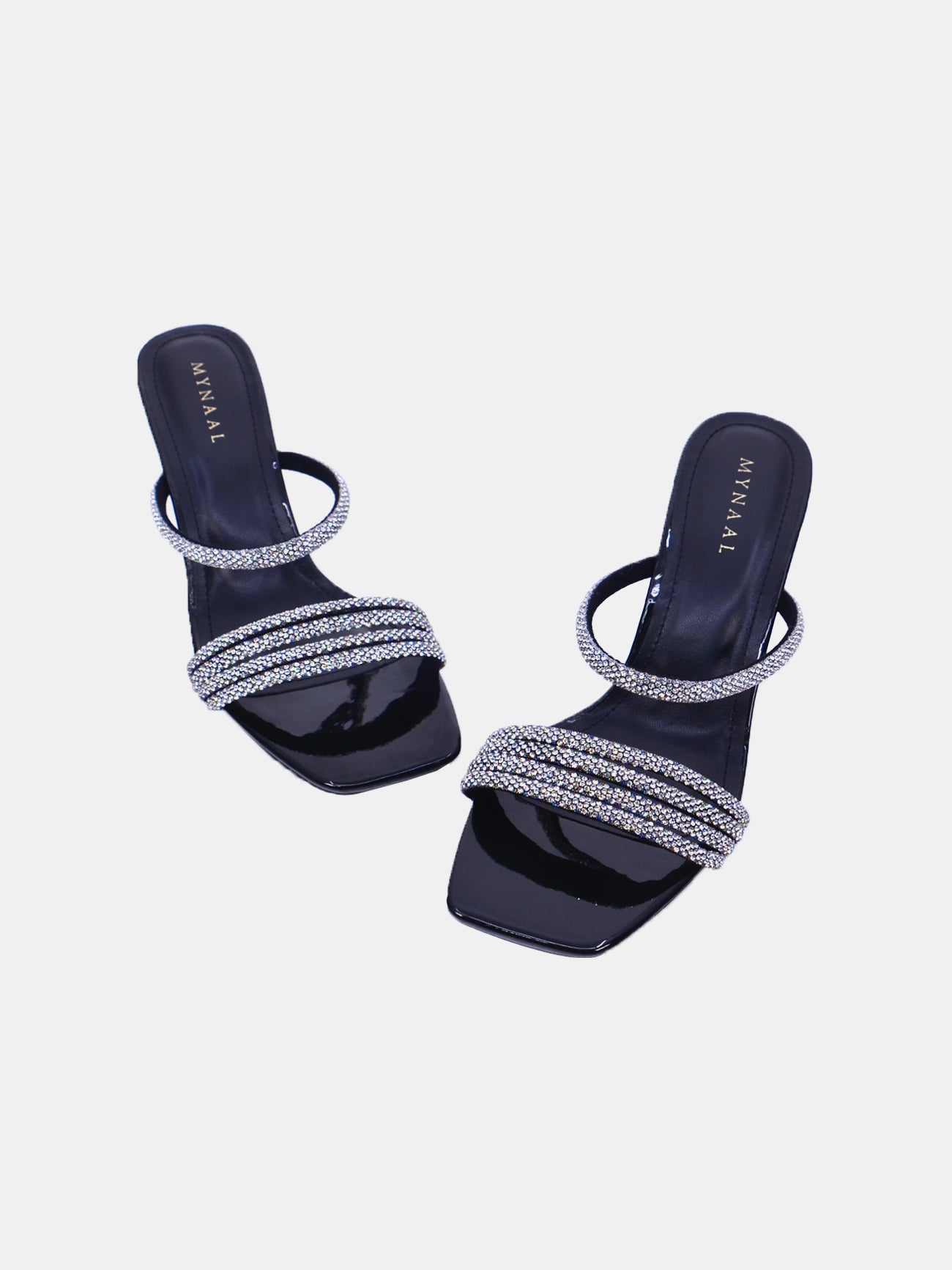 Mynaal Seralis Women's Pencil Heel Sandals #color_Black