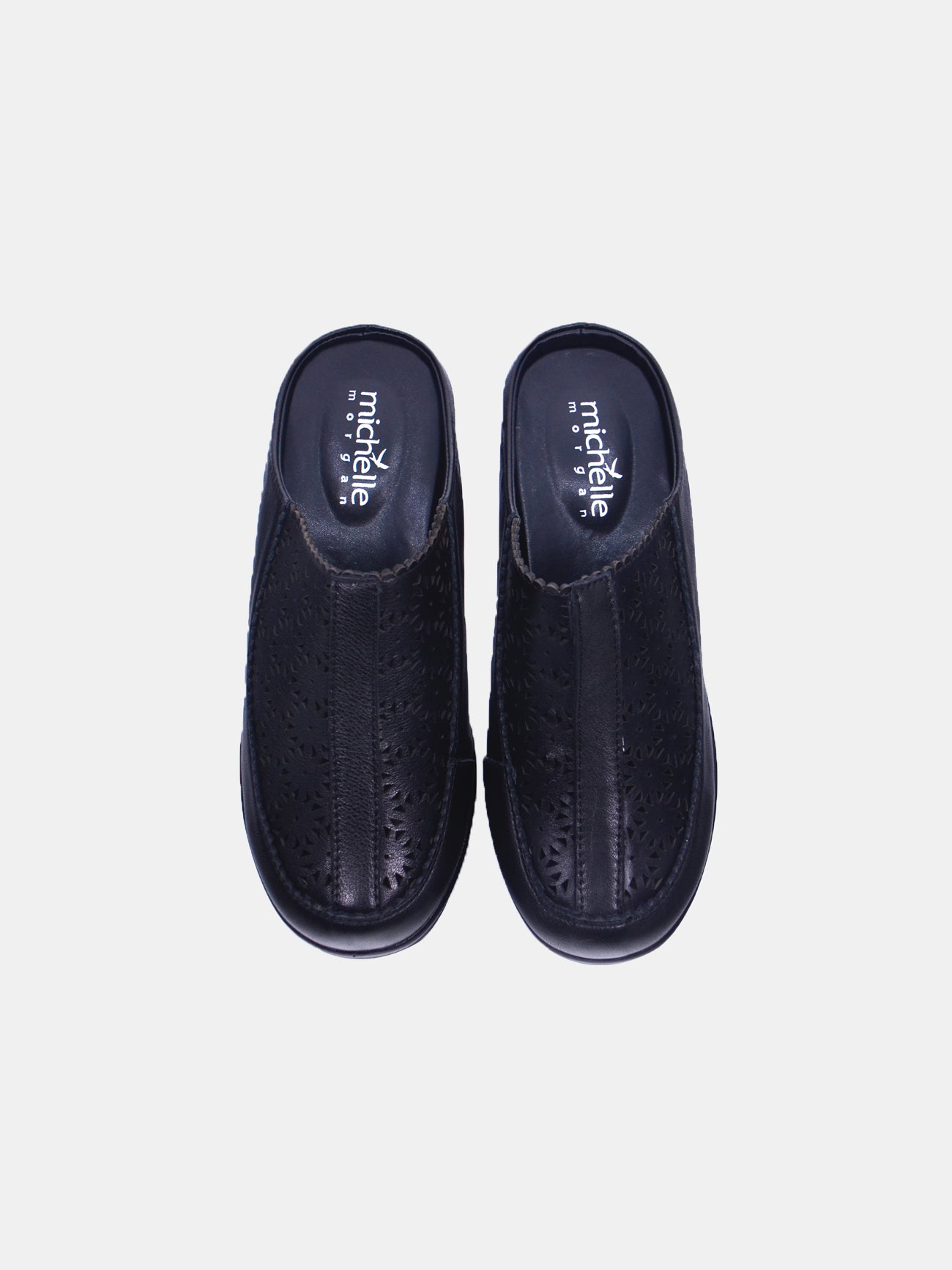 Michelle Morgan 19009-223 Women's Slip On Sandals #color_Black