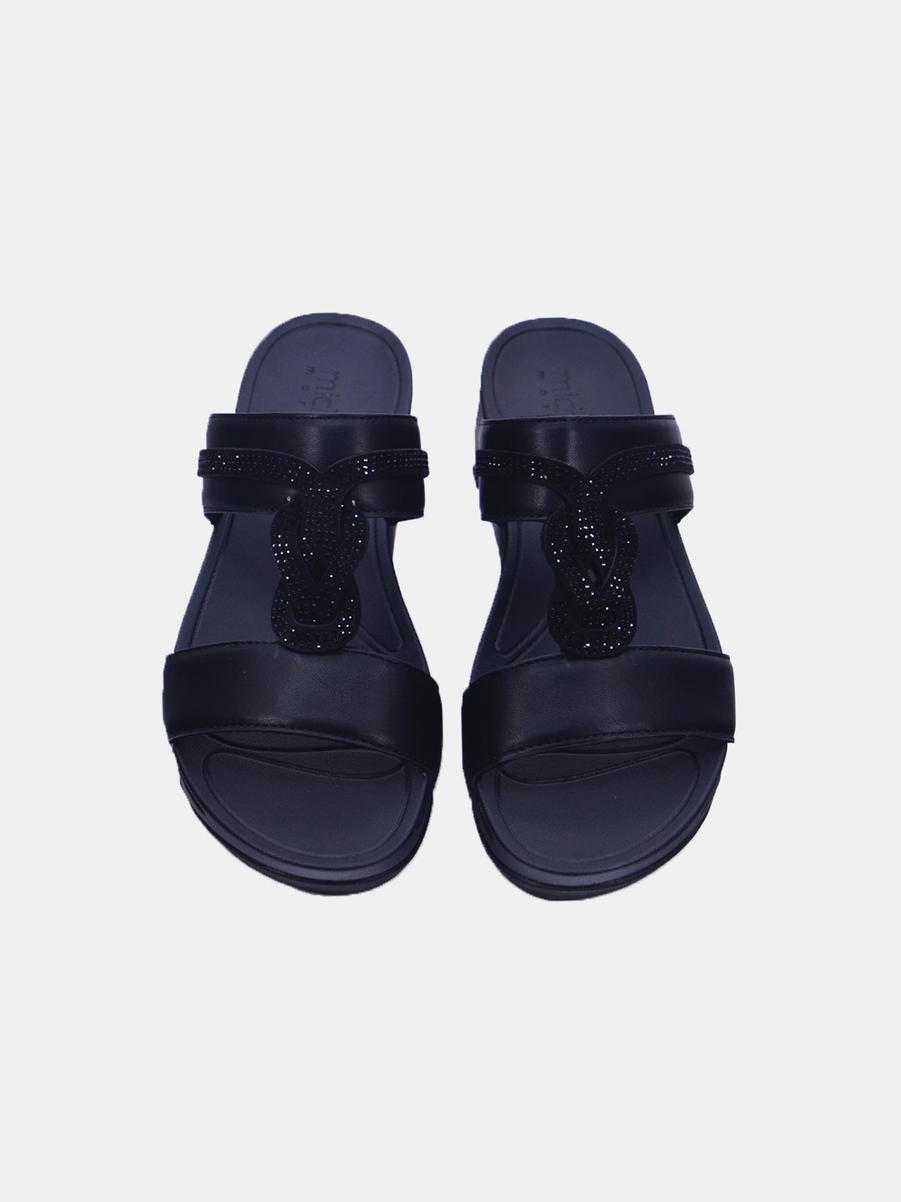 Michelle Morgan 214RJ913 Women's Casual Sandals #color_Black