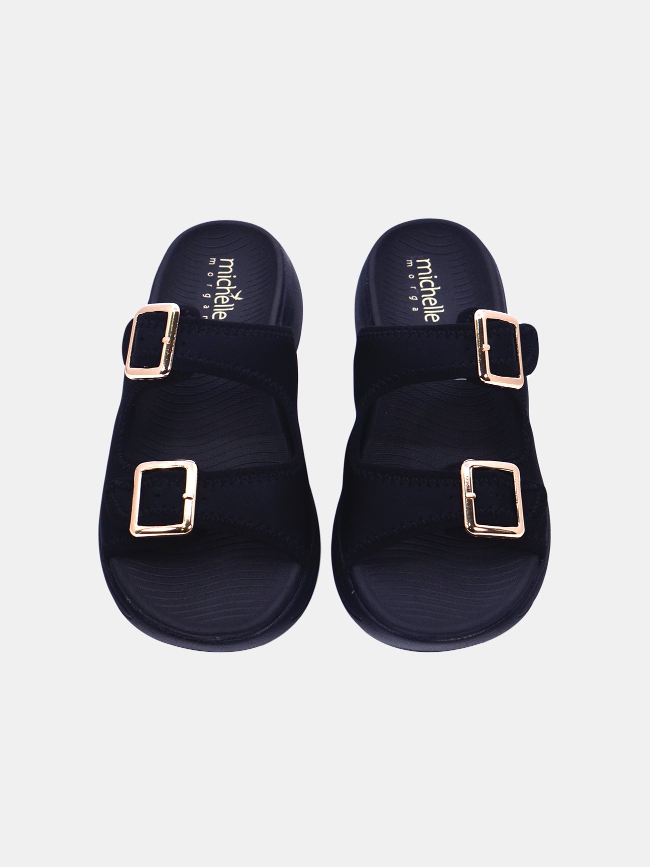Michelle Morgan 214RJ533 Women's Casual Sandals #color_Black