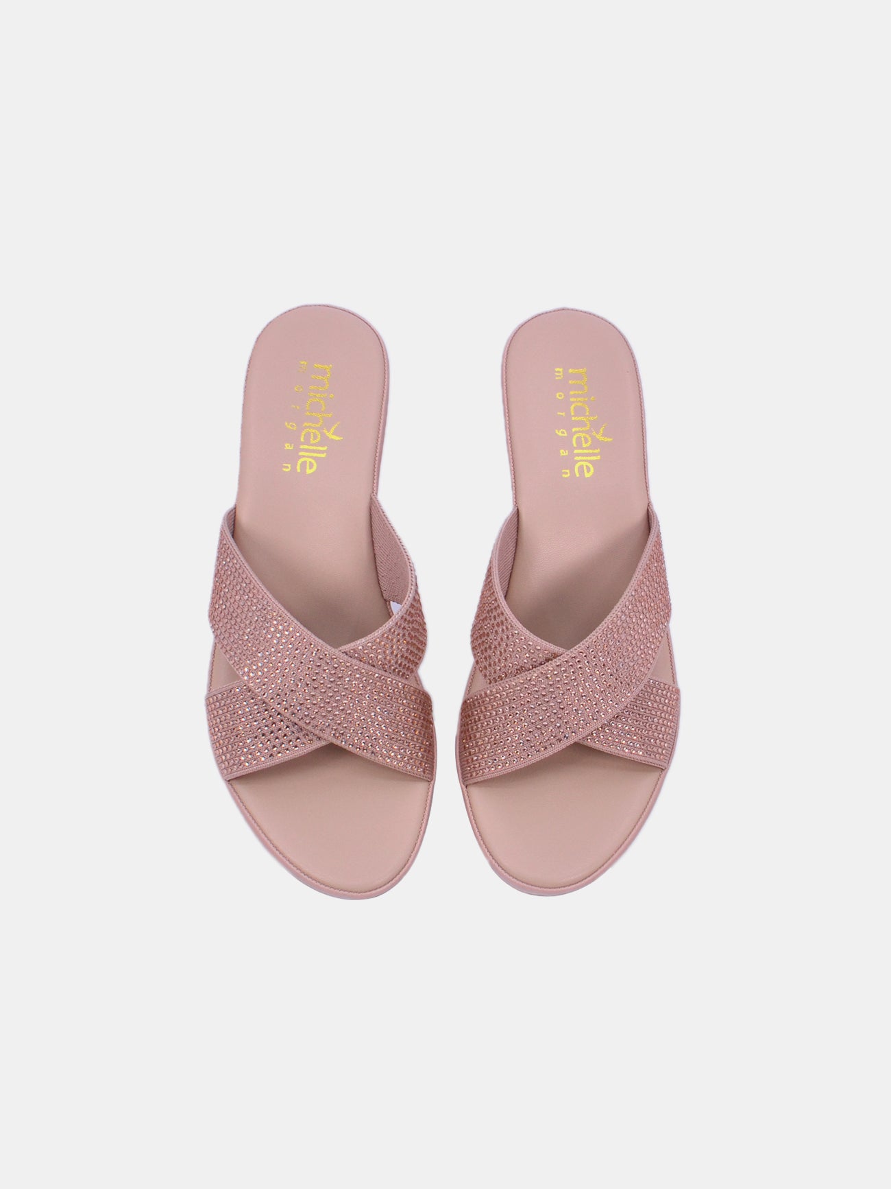 Michelle Morgan 314ZD012 Women's Wedge Sandals #color_Pink