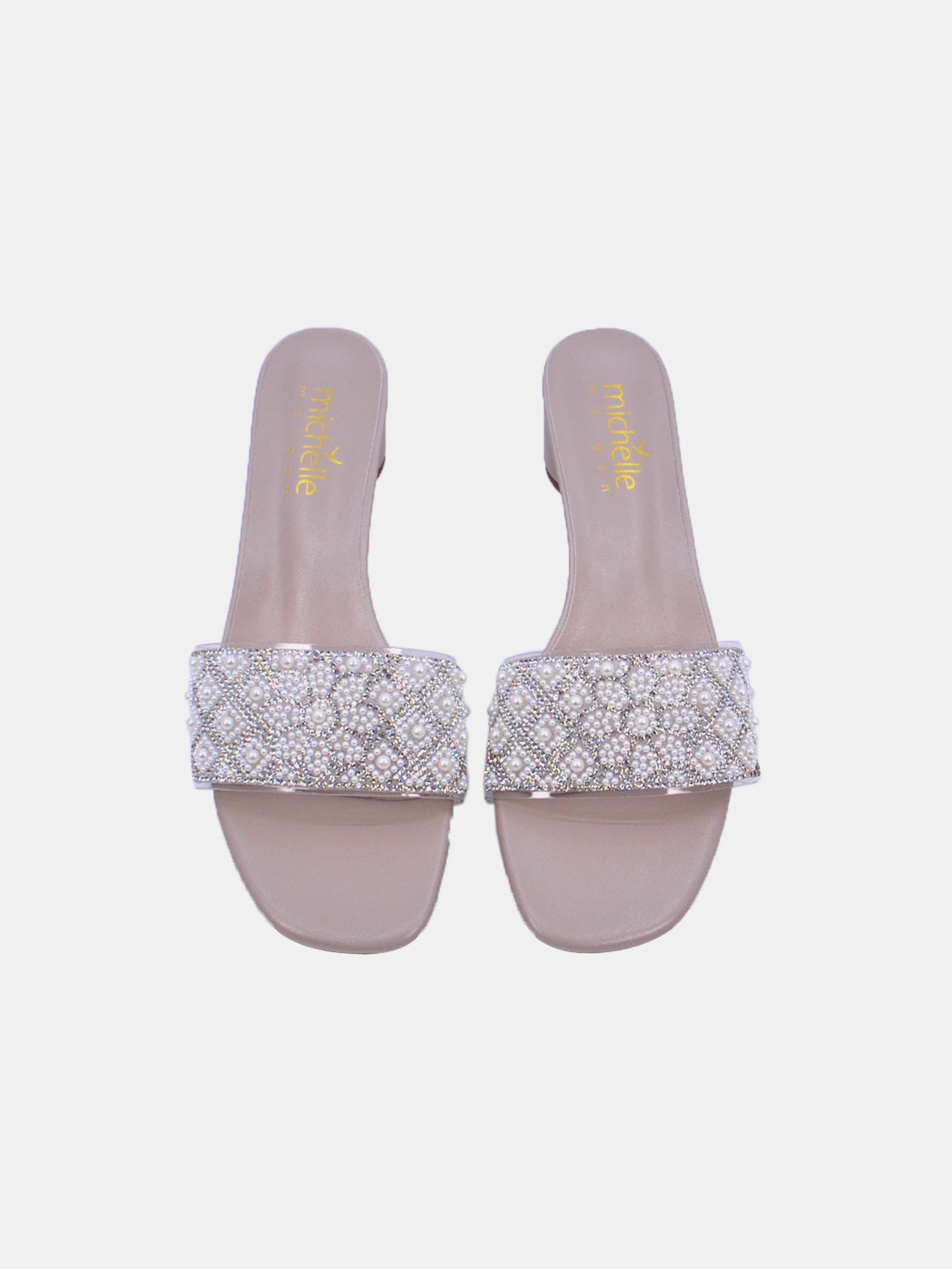 Michelle Morgan 214JH501 Women's Heeled Sandals #color_White