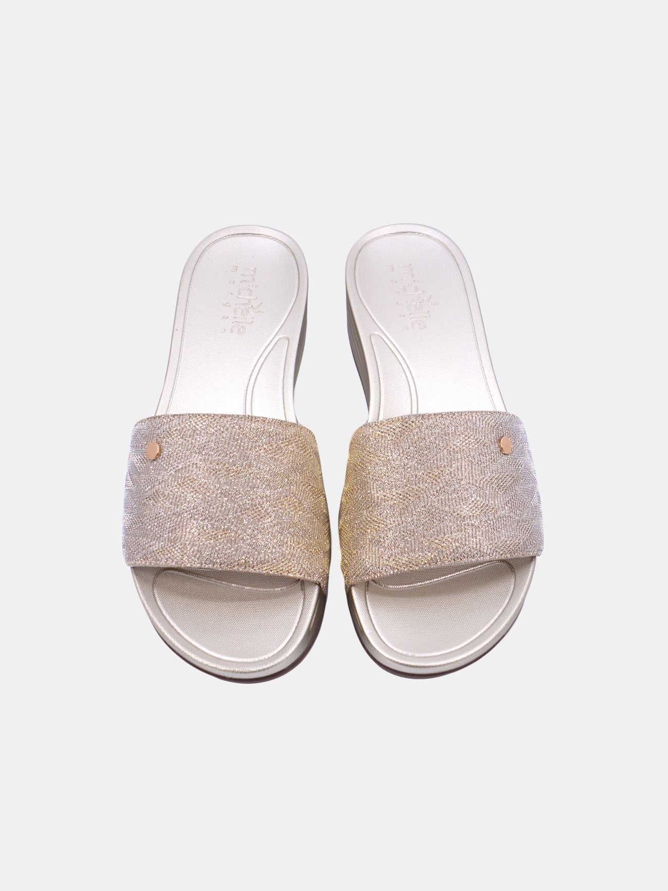 Michelle Morgan 214RJ901 Women's Casual Sandals #color_Gold
