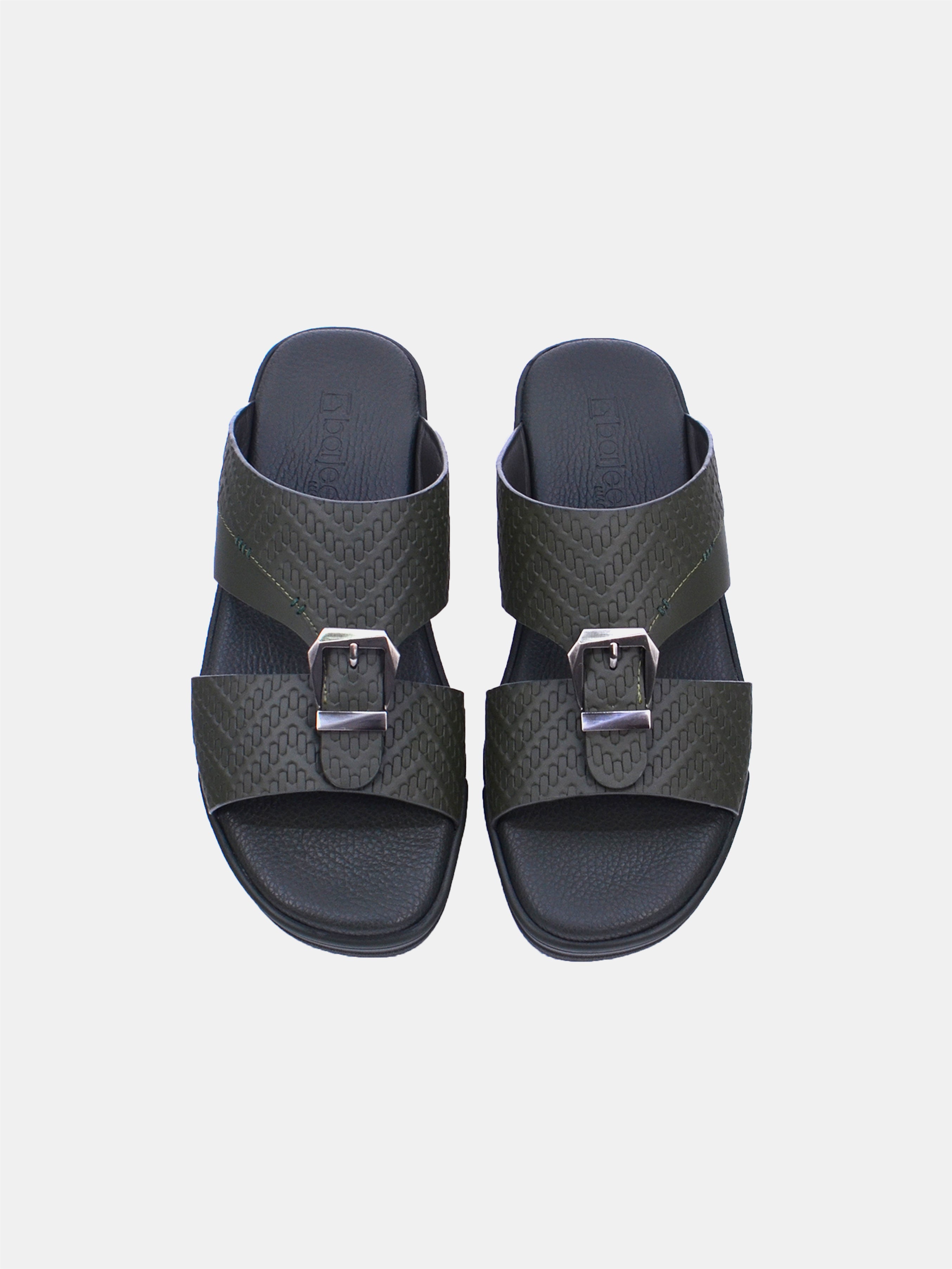 Barjeel Uno TAM Sole B-120 Men Arabic Sandals #color_Green