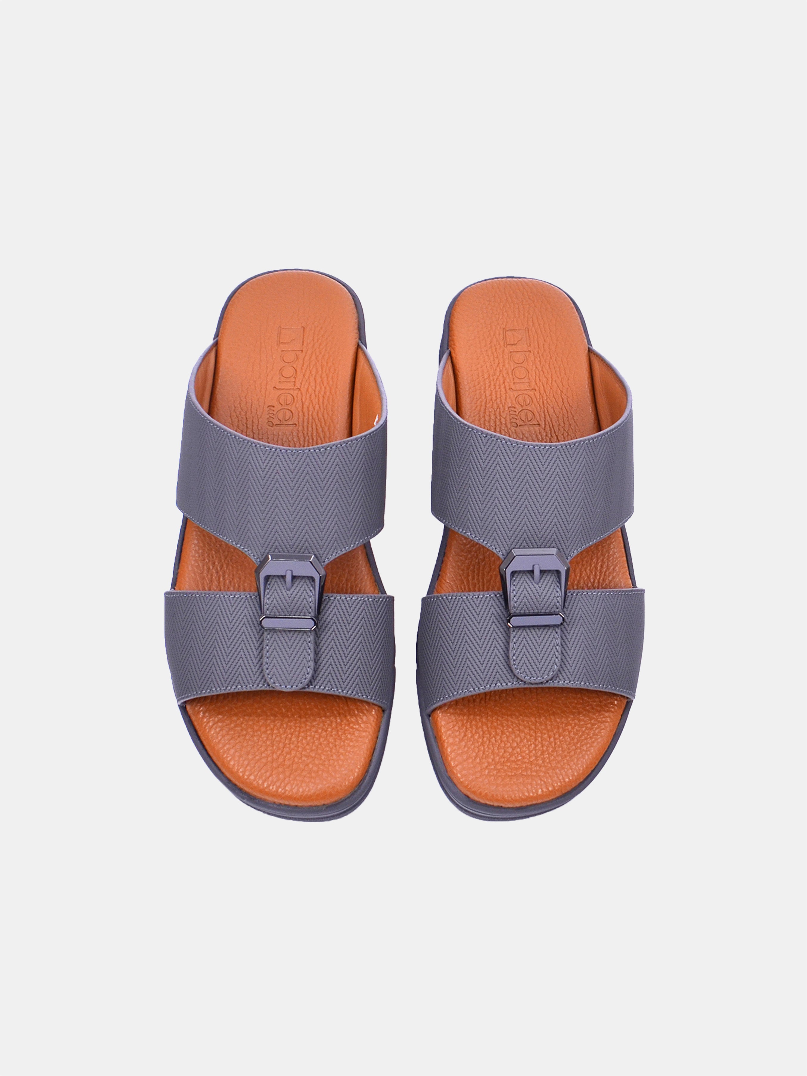 Barjeel Uno MSA124 Men Arabic Sandals #color_Gray
