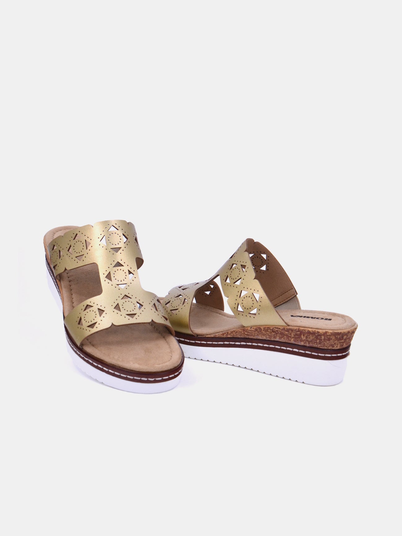 Romika 91403-AR653 Wedge Sandals #color_Gold