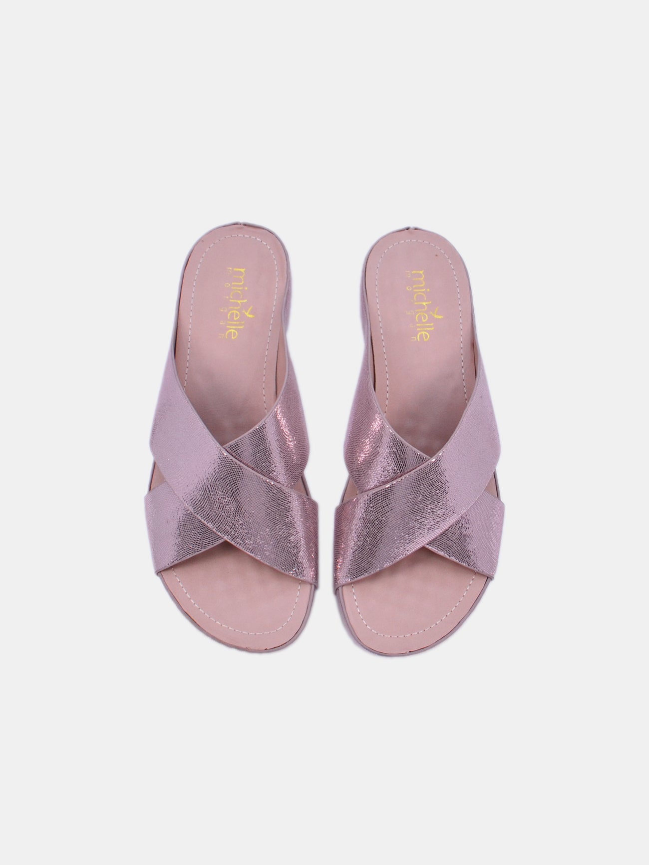 Michelle Morgan 214RJ955 Women's Wedge Sandals #color_Pink